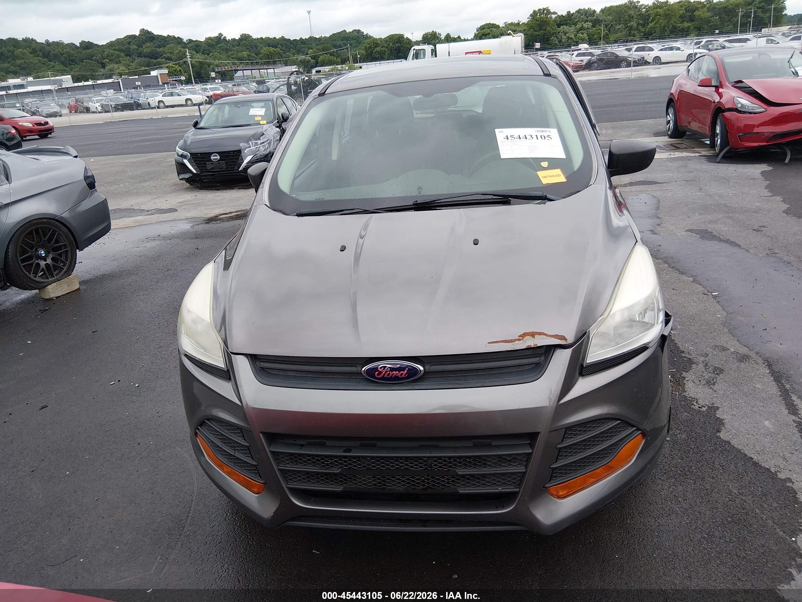 2013 Ford Escape S Gray vin: 1FMCU0F74DUB00506
