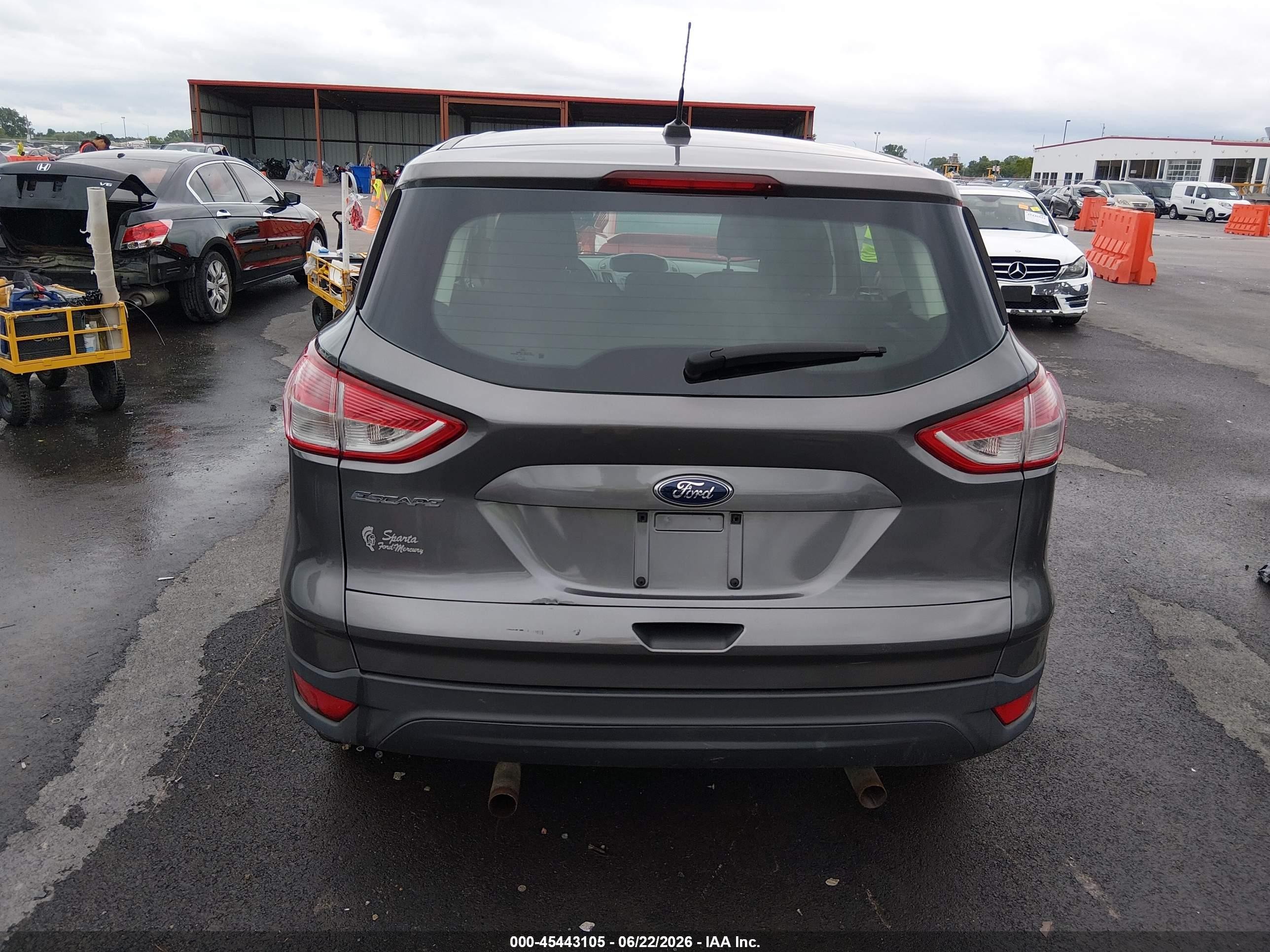 2013 Ford Escape S Gray vin: 1FMCU0F74DUB00506