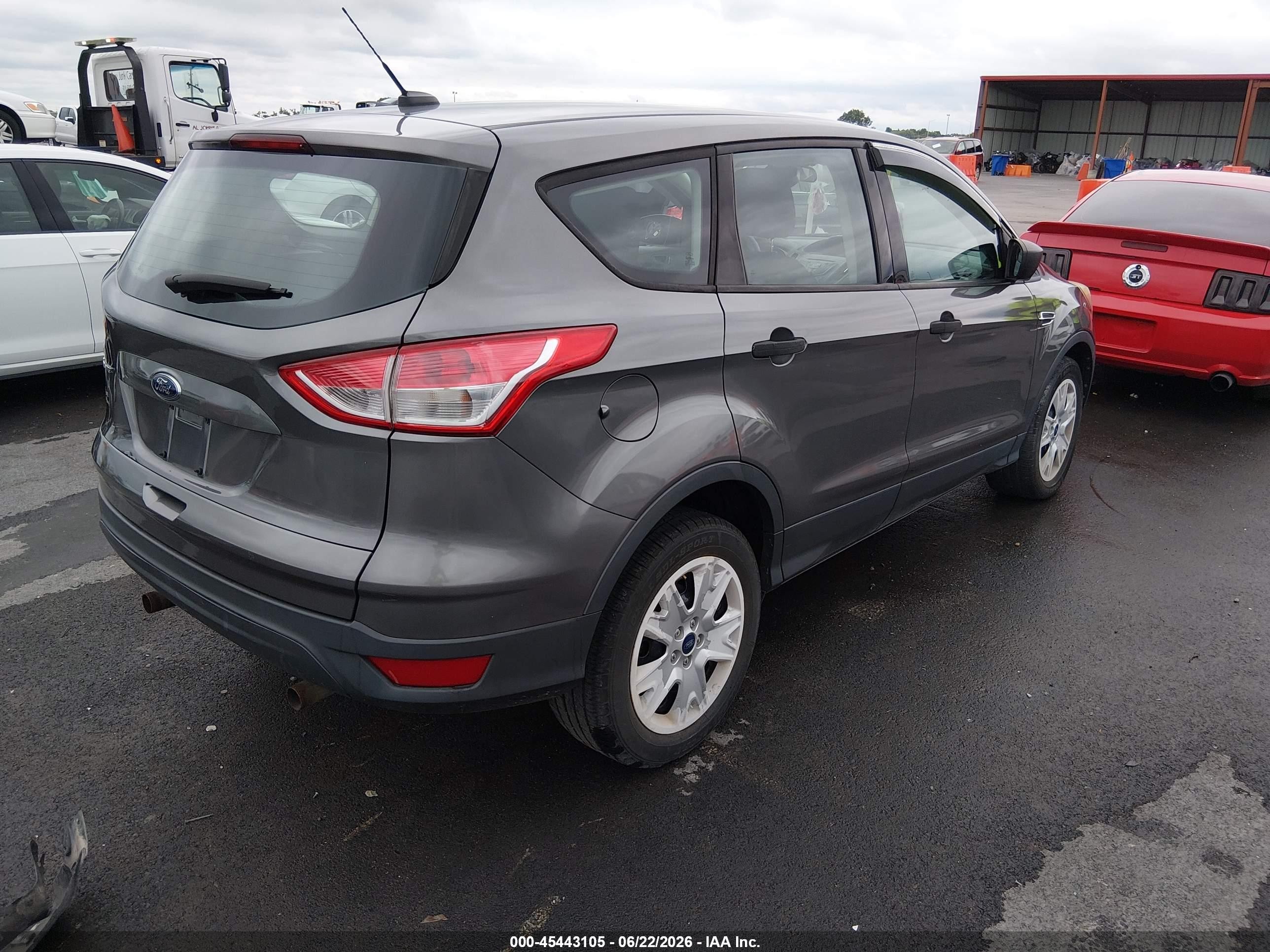 2013 Ford Escape S Gray vin: 1FMCU0F74DUB00506