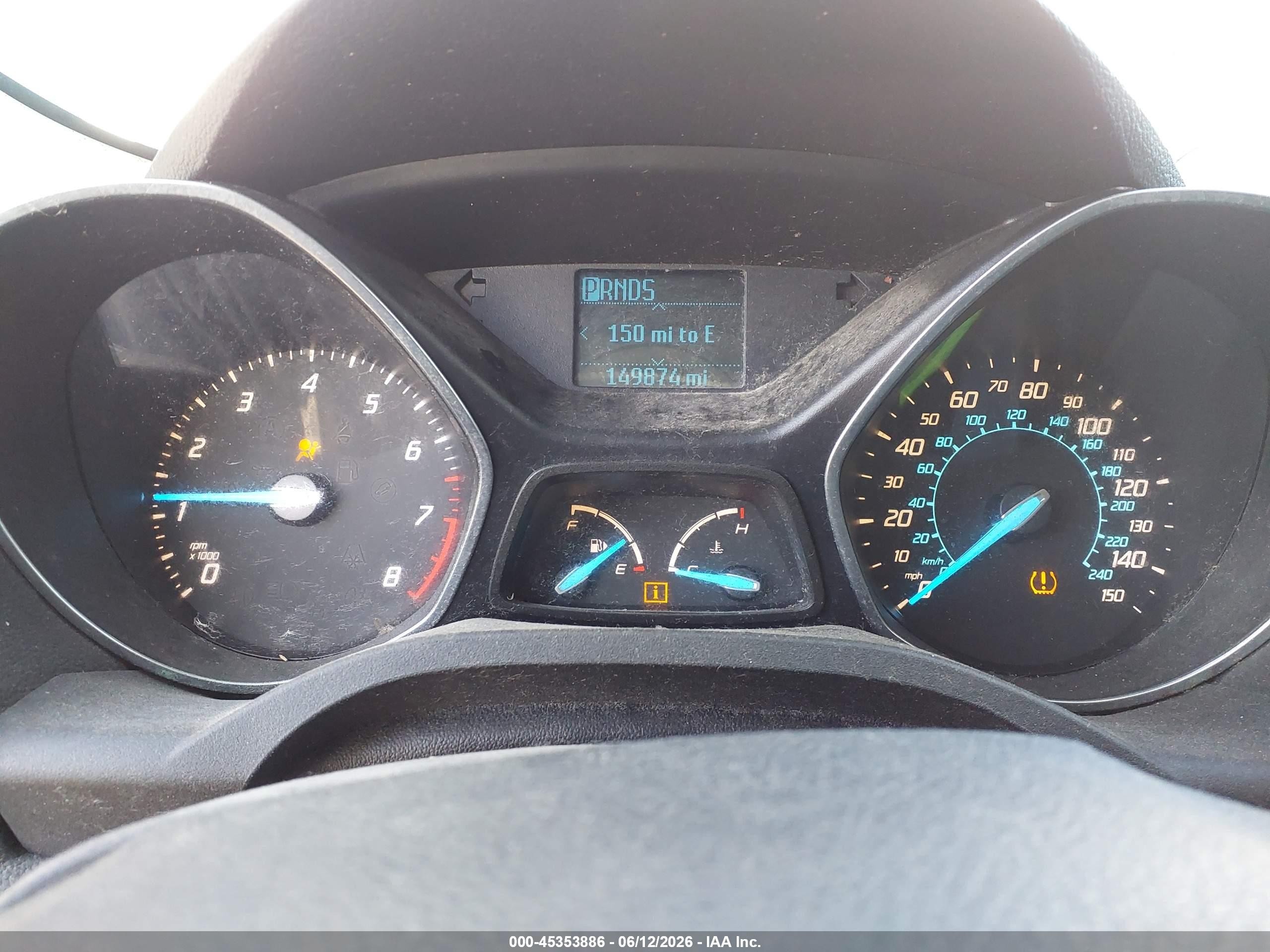 2013 Ford Escape S White vin: 1FMCU0F74DUB80499