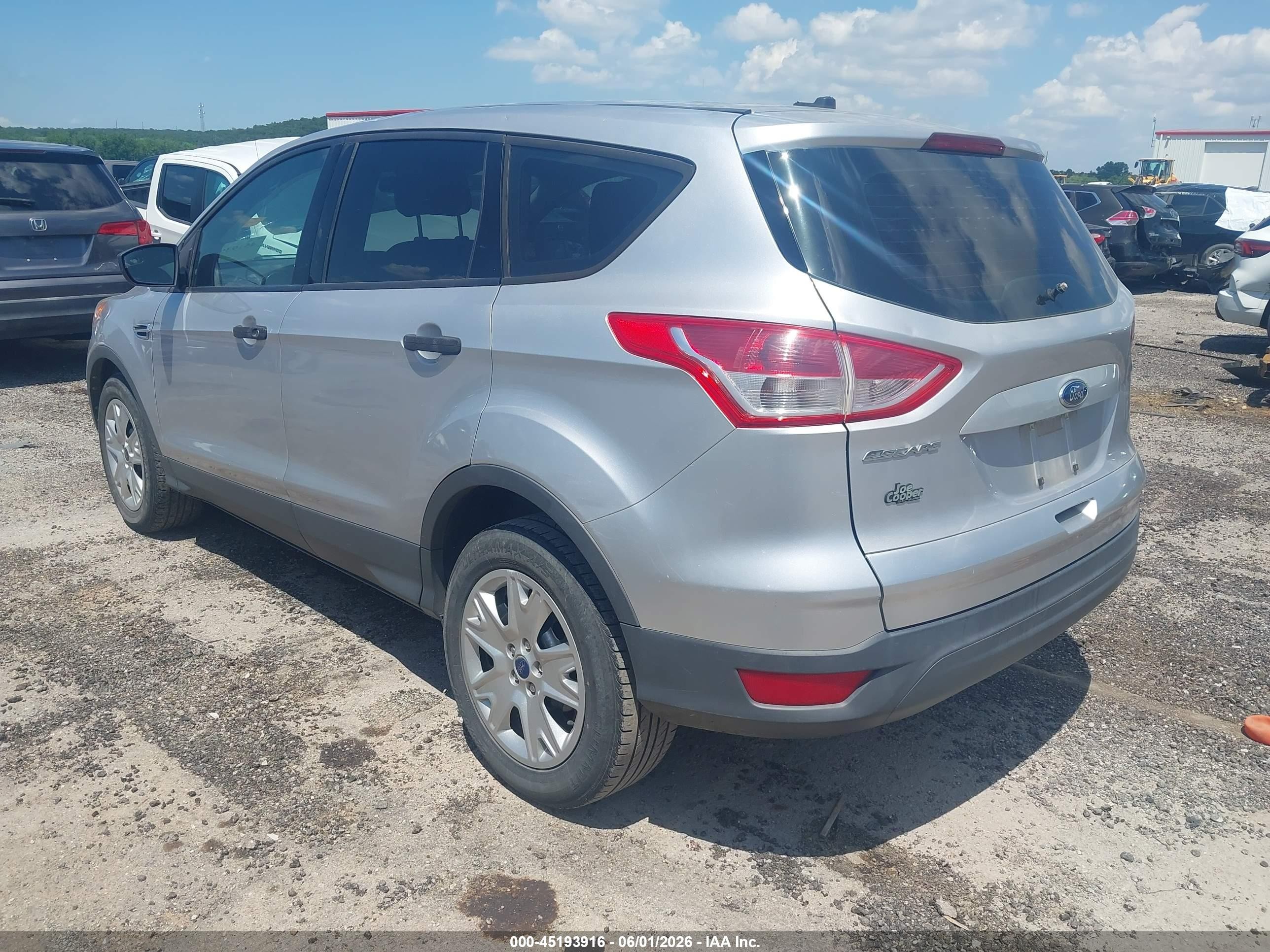 2013 Ford Escape S Silver vin: 1FMCU0F74DUB83242
