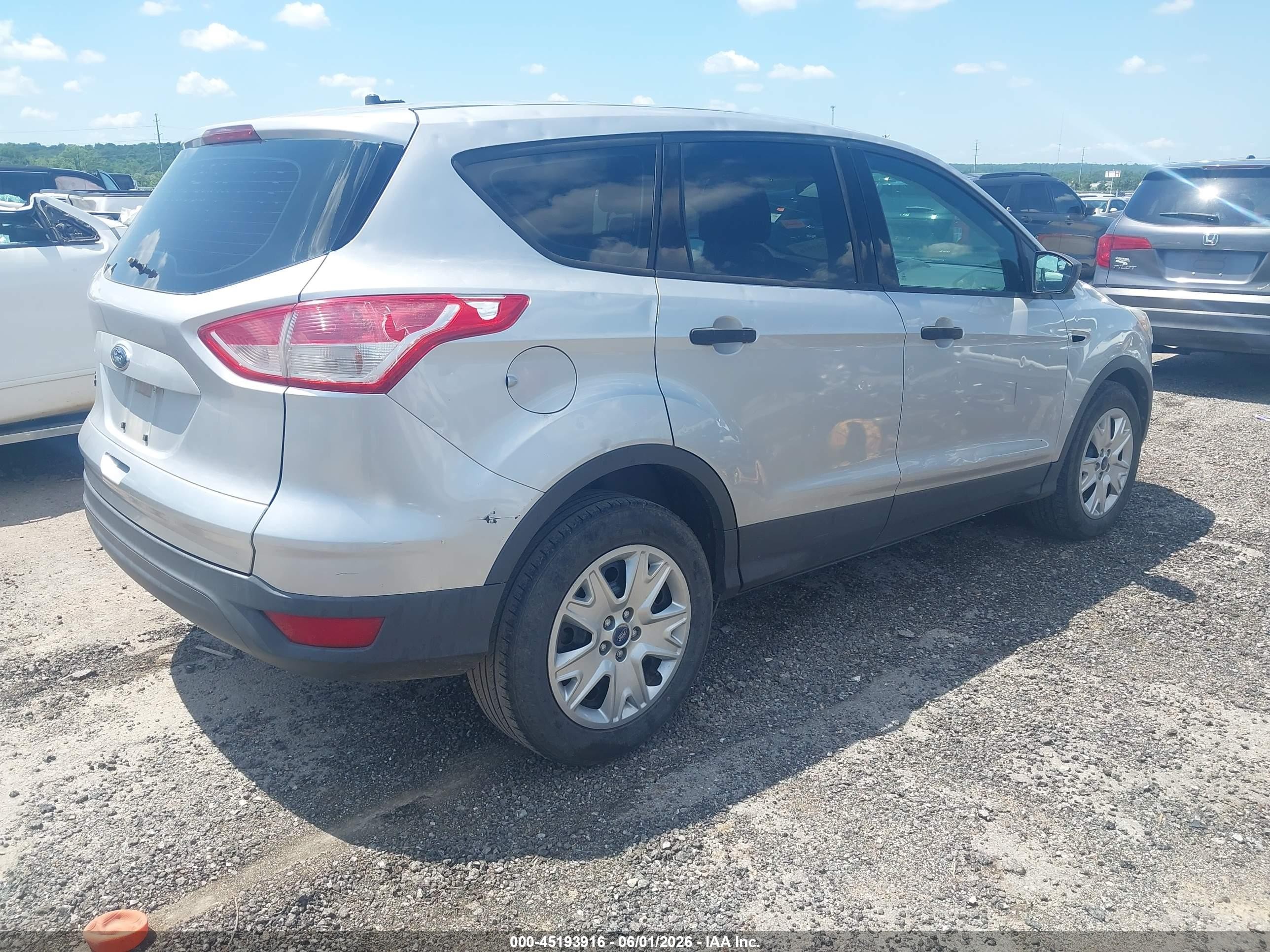 2013 Ford Escape S Silver vin: 1FMCU0F74DUB83242