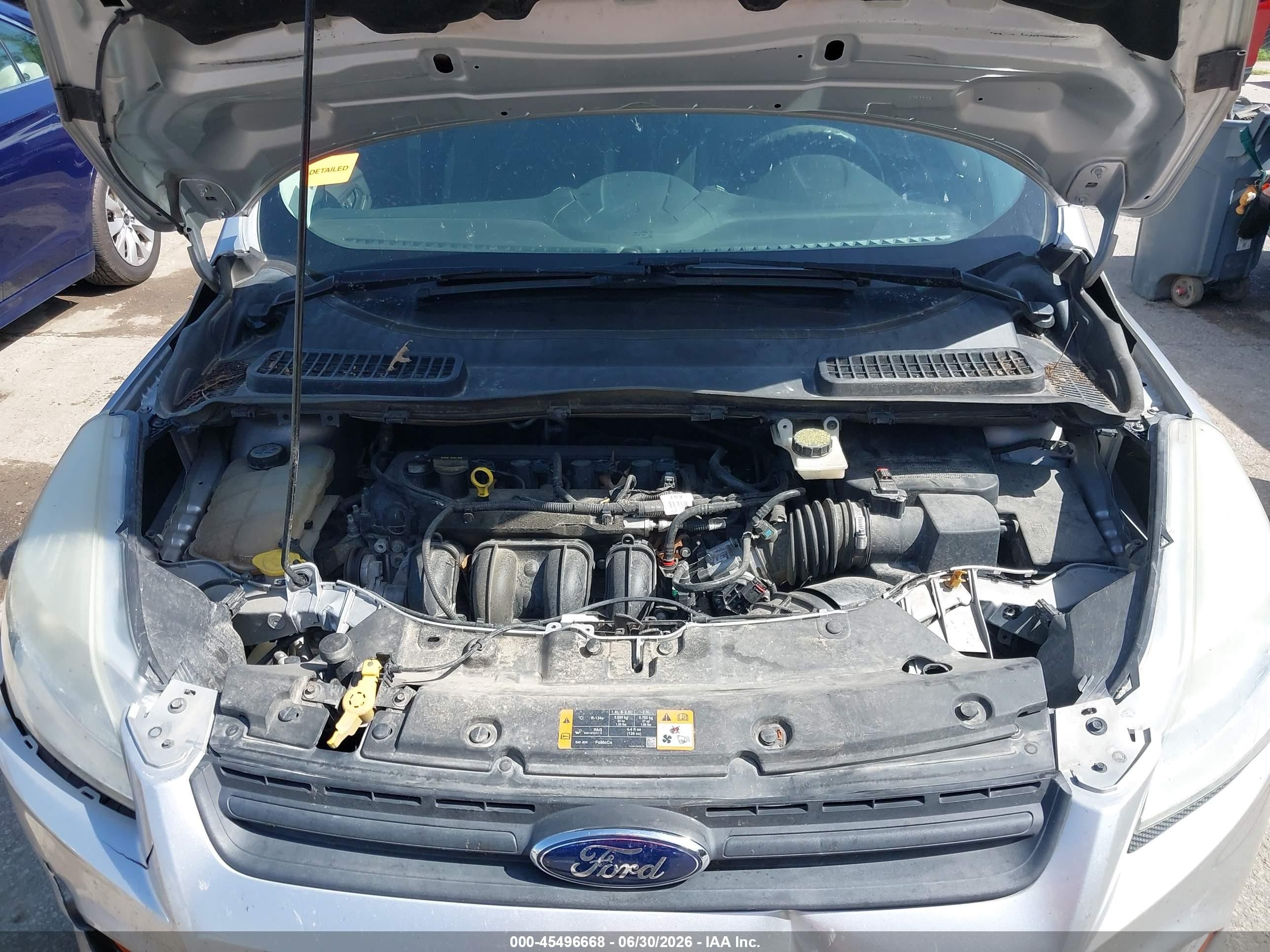 2013 Ford Escape S Silver vin: 1FMCU0F74DUC16157
