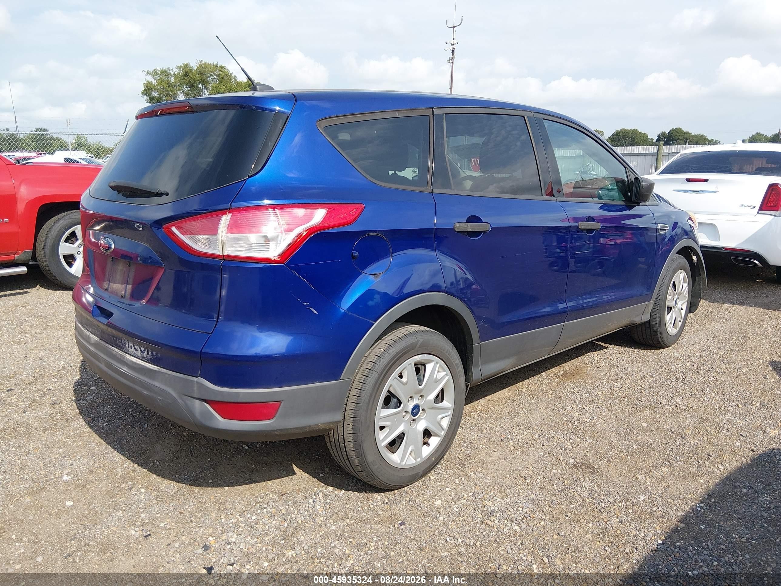 2013 Ford Escape S Blue vin: 1FMCU0F74DUC56383