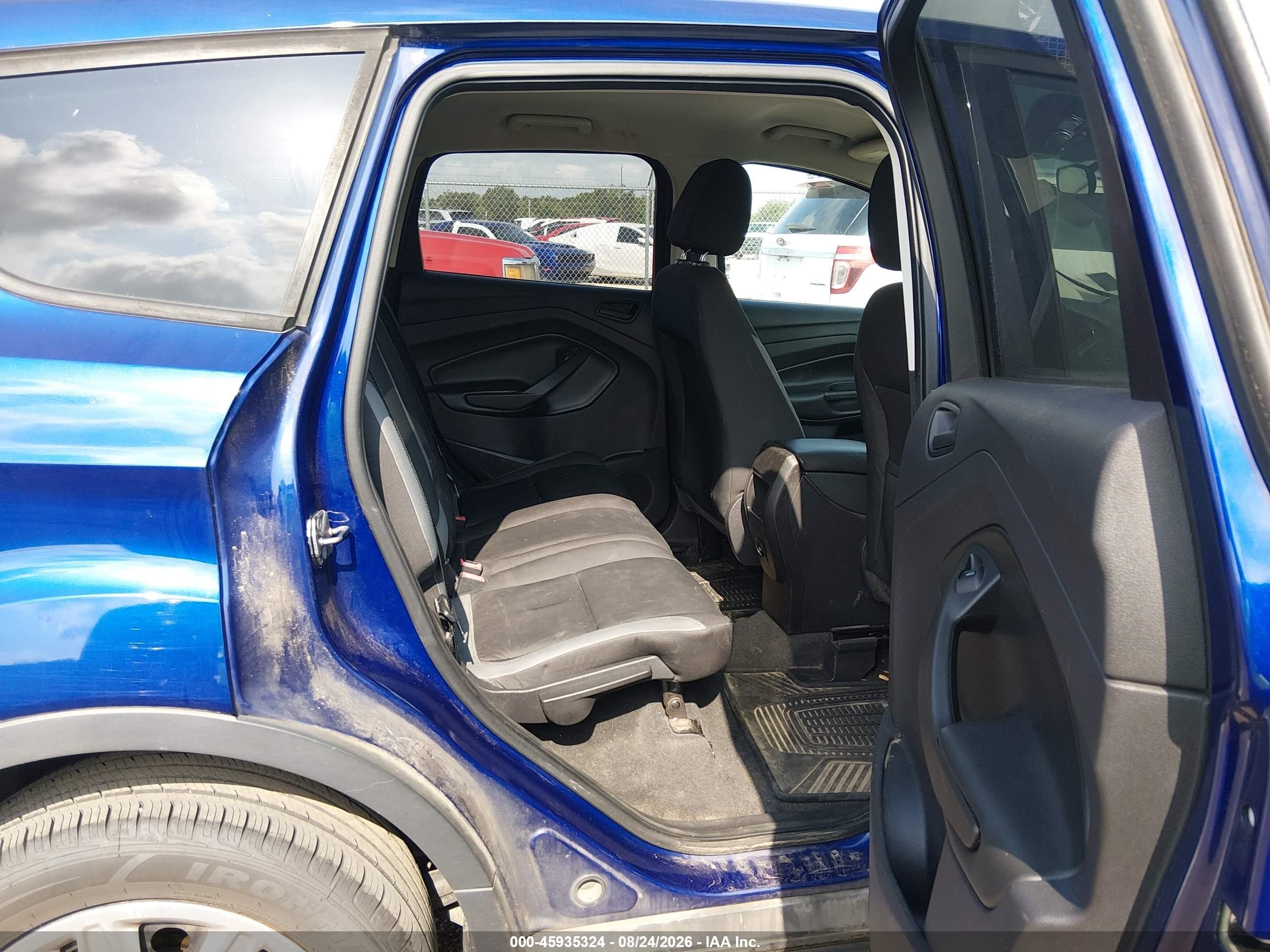 2013 Ford Escape S Blue vin: 1FMCU0F74DUC56383
