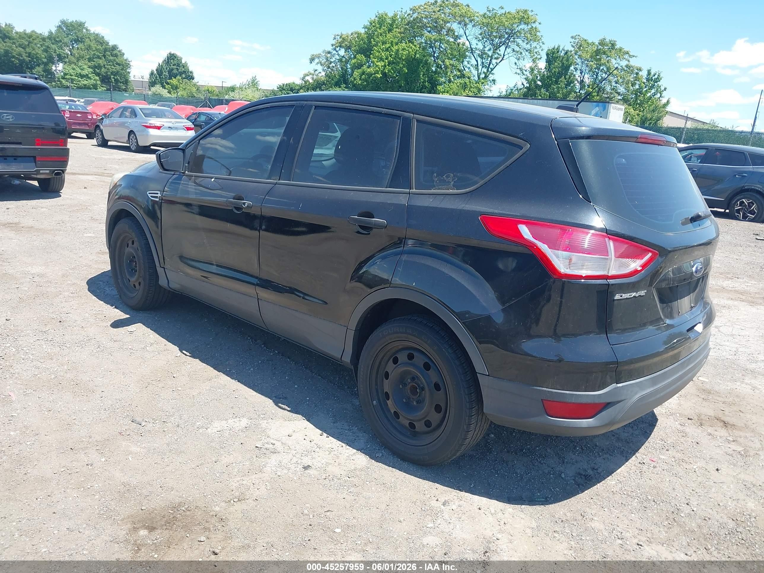 2013 Ford Escape S Black vin: 1FMCU0F74DUD30580