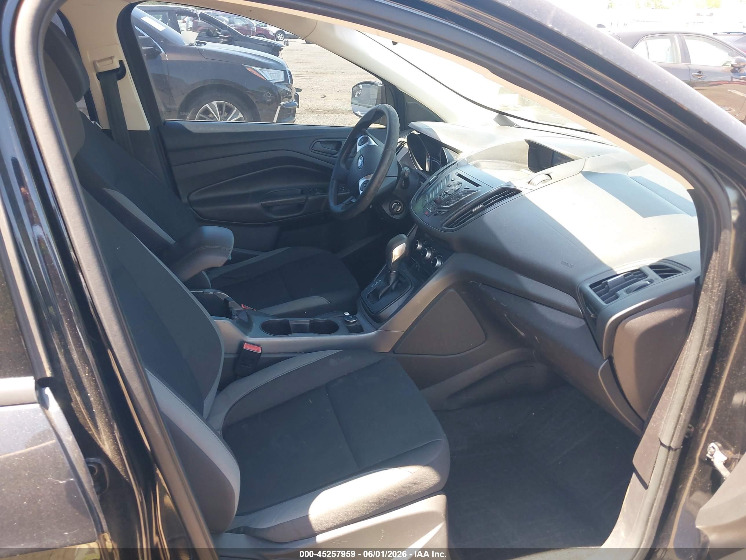 2013 Ford Escape S Black vin: 1FMCU0F74DUD30580