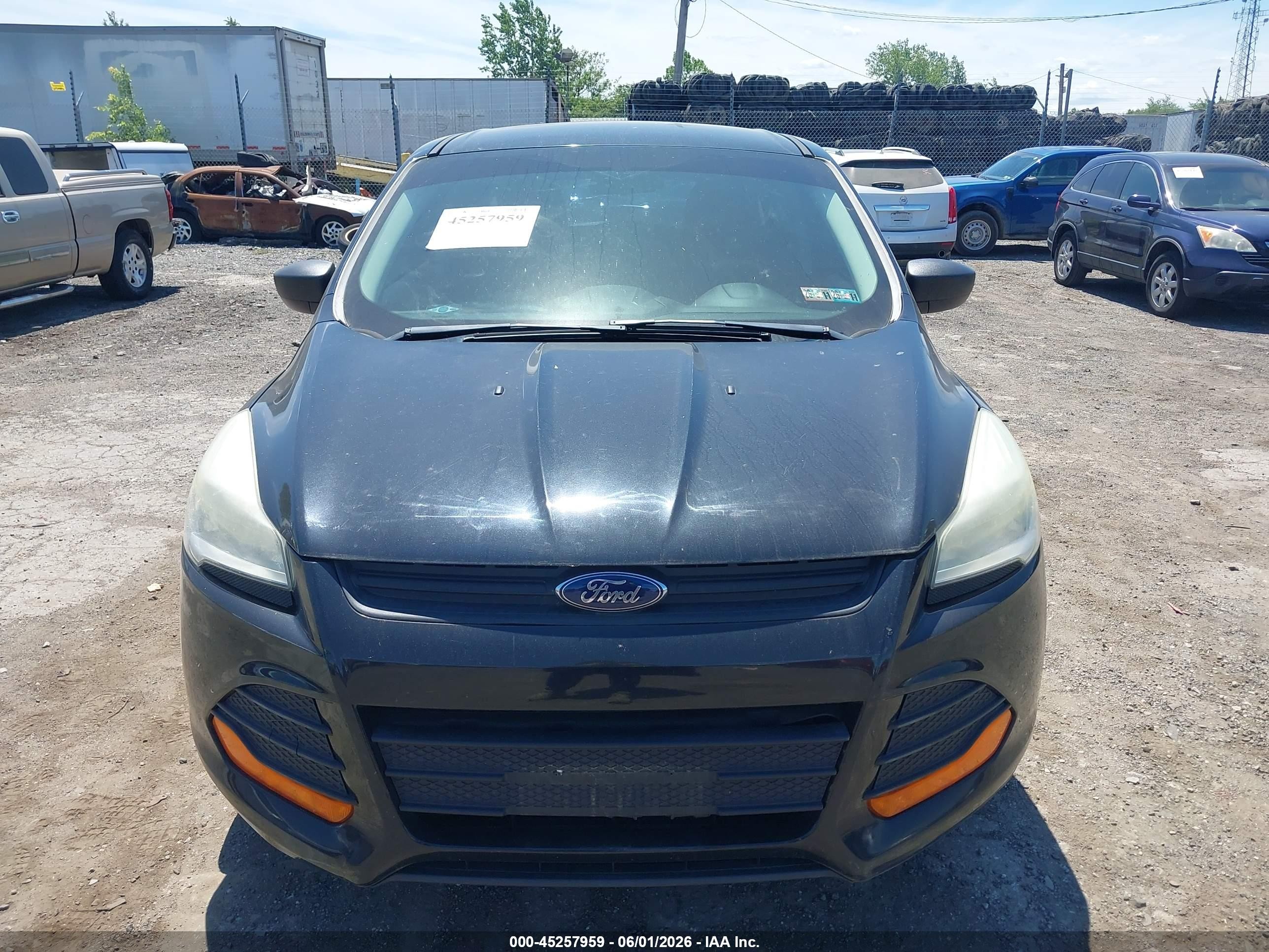 2013 Ford Escape S Black vin: 1FMCU0F74DUD30580