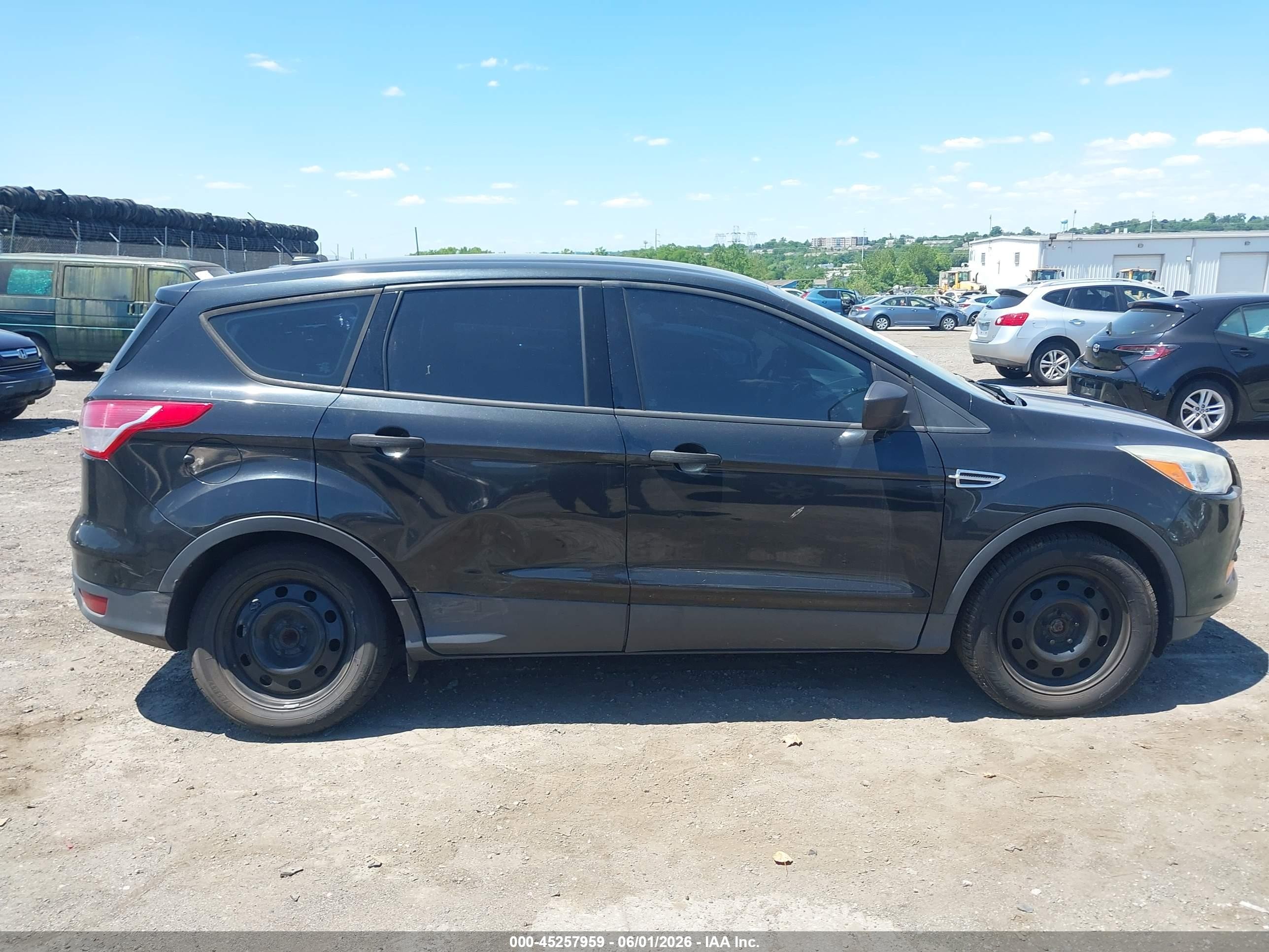 2013 Ford Escape S Black vin: 1FMCU0F74DUD30580
