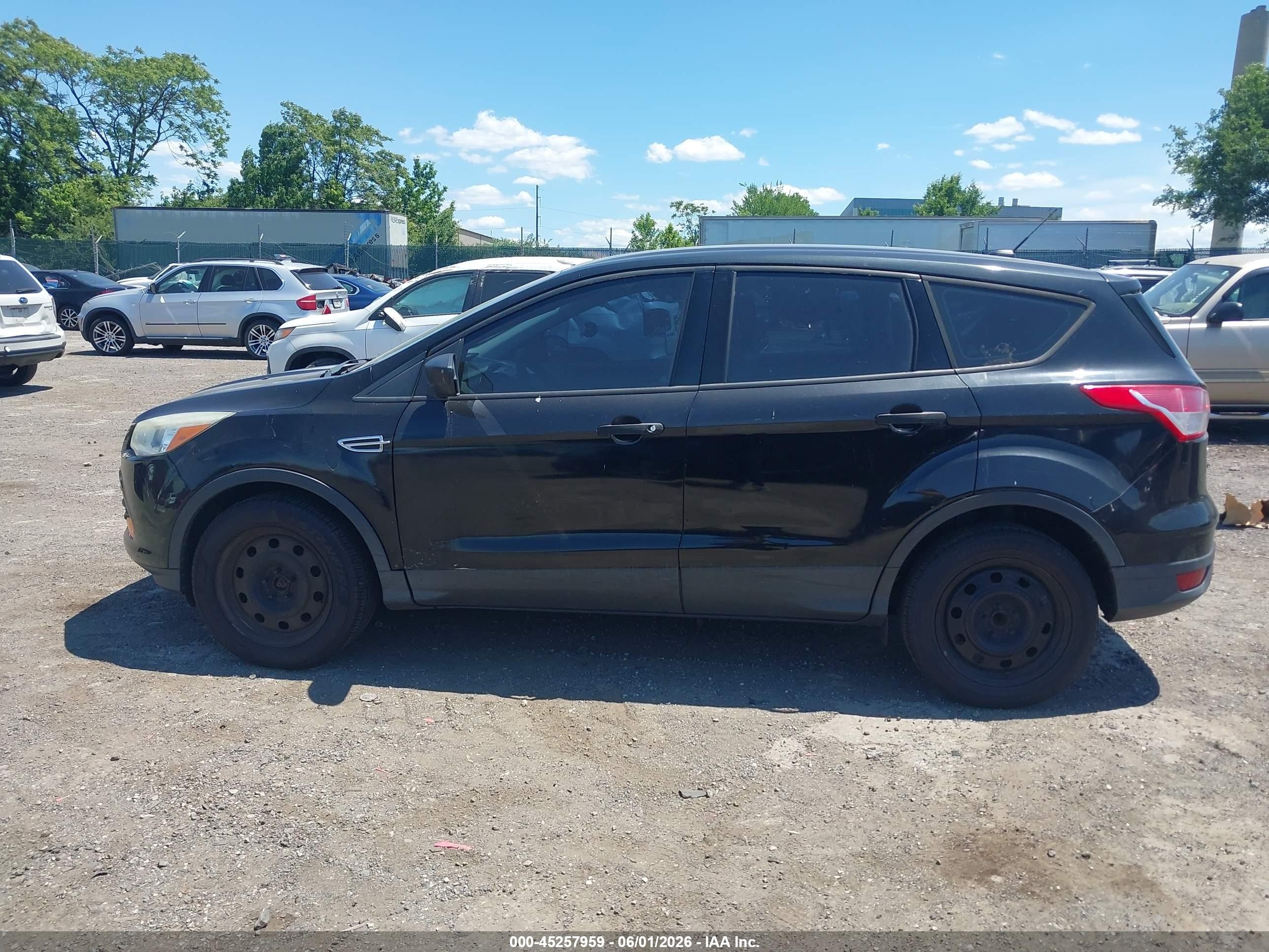 2013 Ford Escape S Black vin: 1FMCU0F74DUD30580