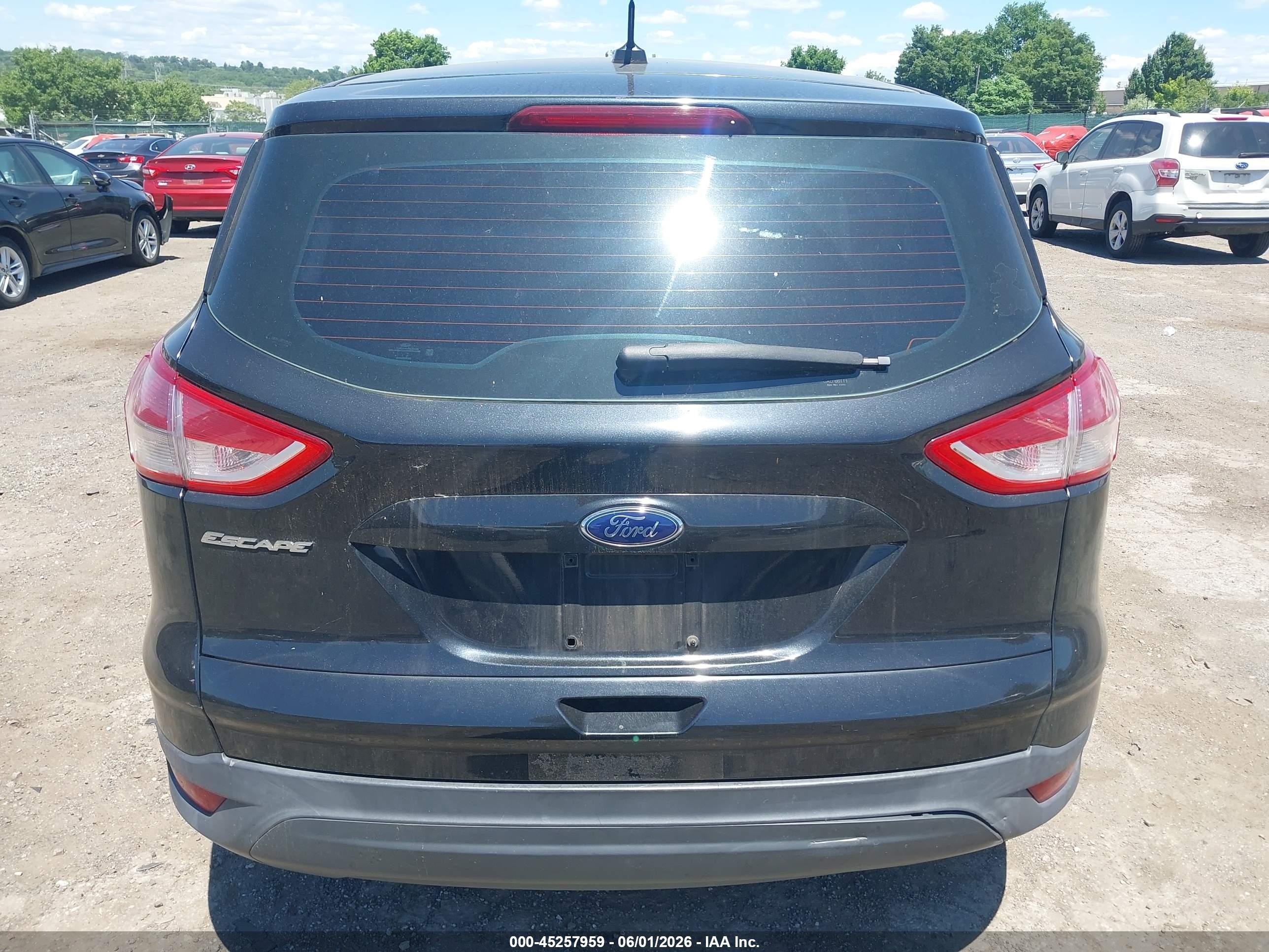 2013 Ford Escape S Black vin: 1FMCU0F74DUD30580