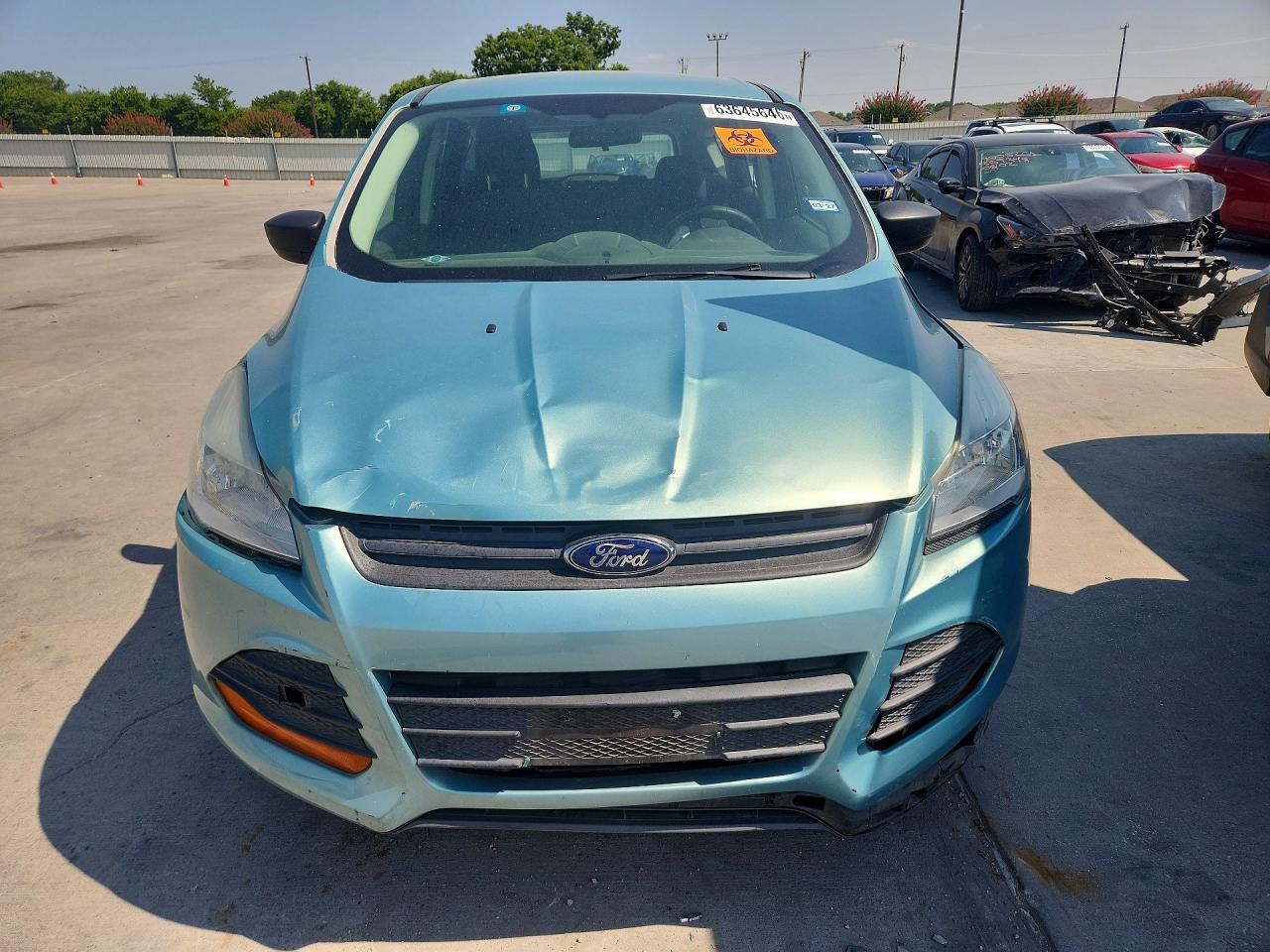 2013 Ford Escape S Green vin: 1FMCU0F74DUD39571