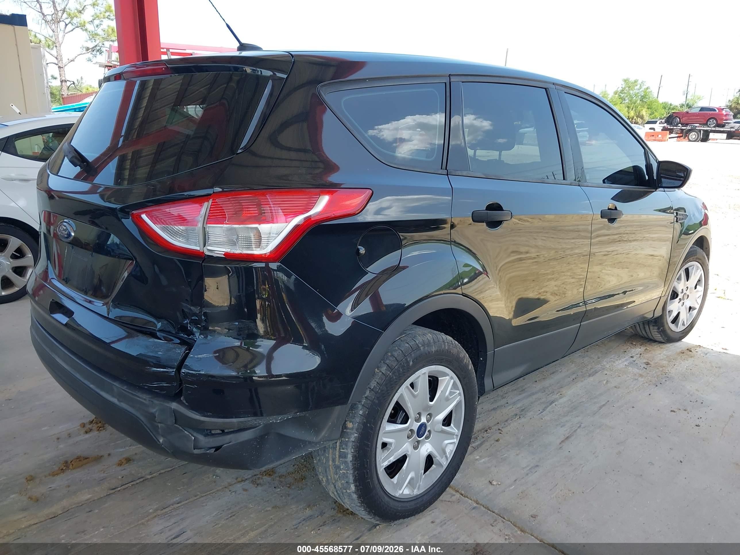 2013 Ford Escape S Black vin: 1FMCU0F74DUD65572