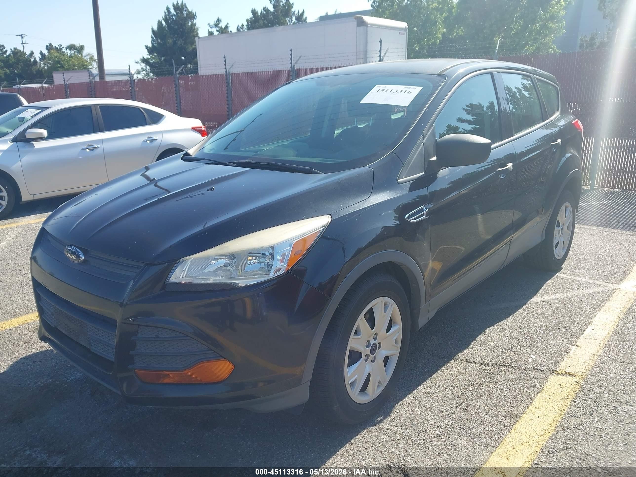 2014 Ford Escape S Black vin: 1FMCU0F74EUA05493