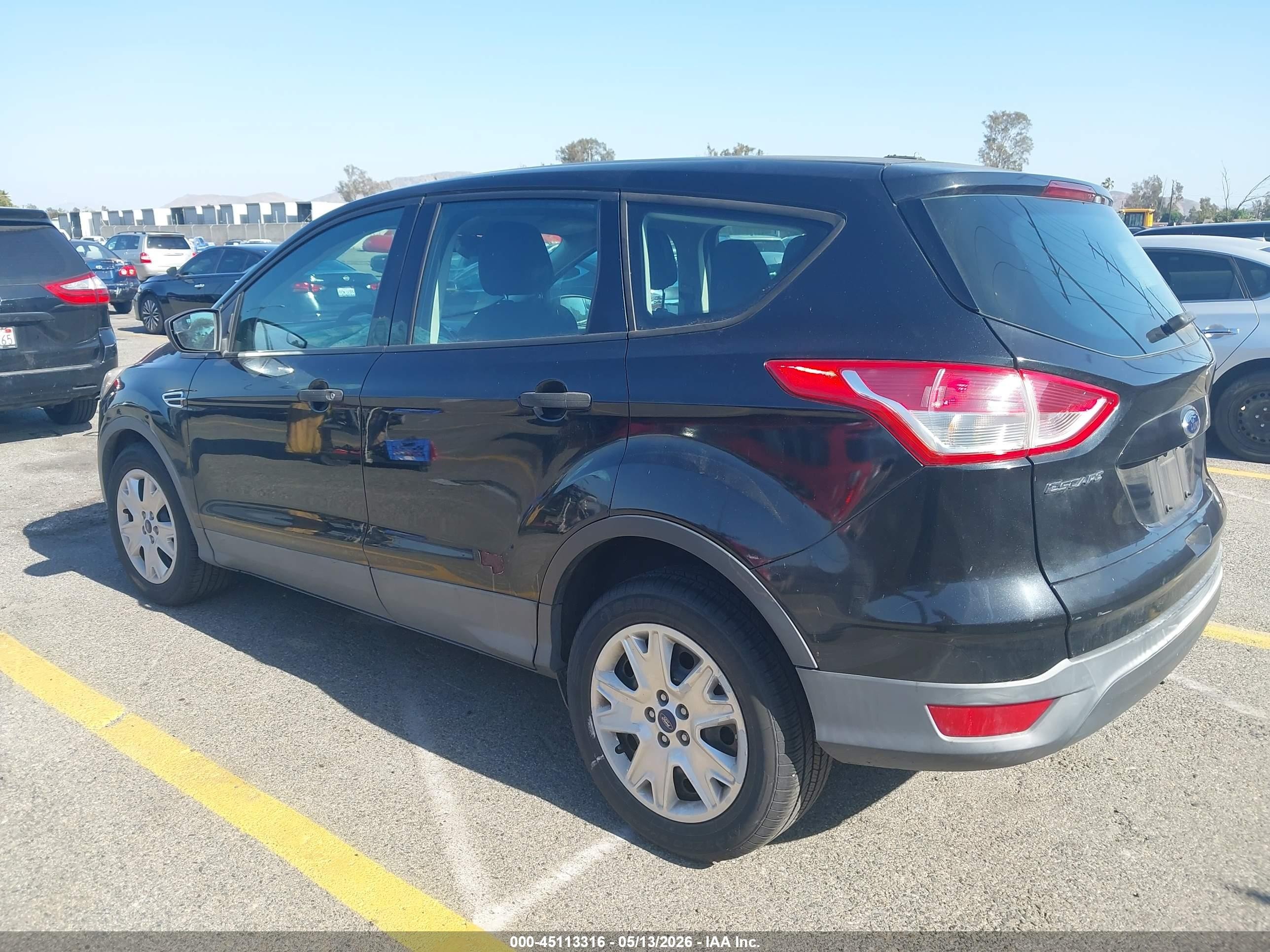 2014 Ford Escape S Black vin: 1FMCU0F74EUA05493