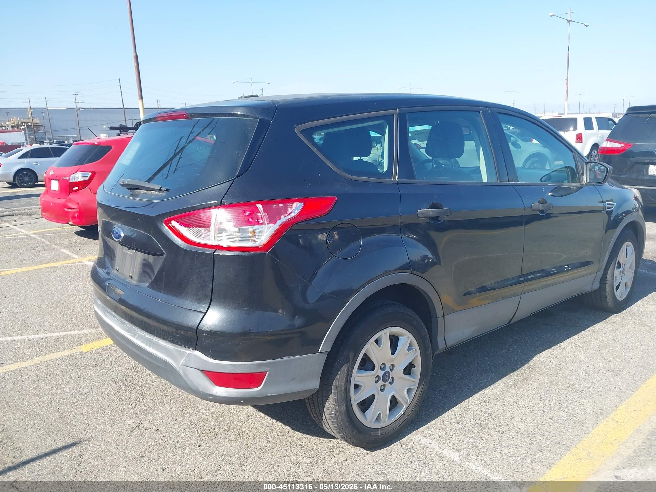2014 Ford Escape S Black vin: 1FMCU0F74EUA05493