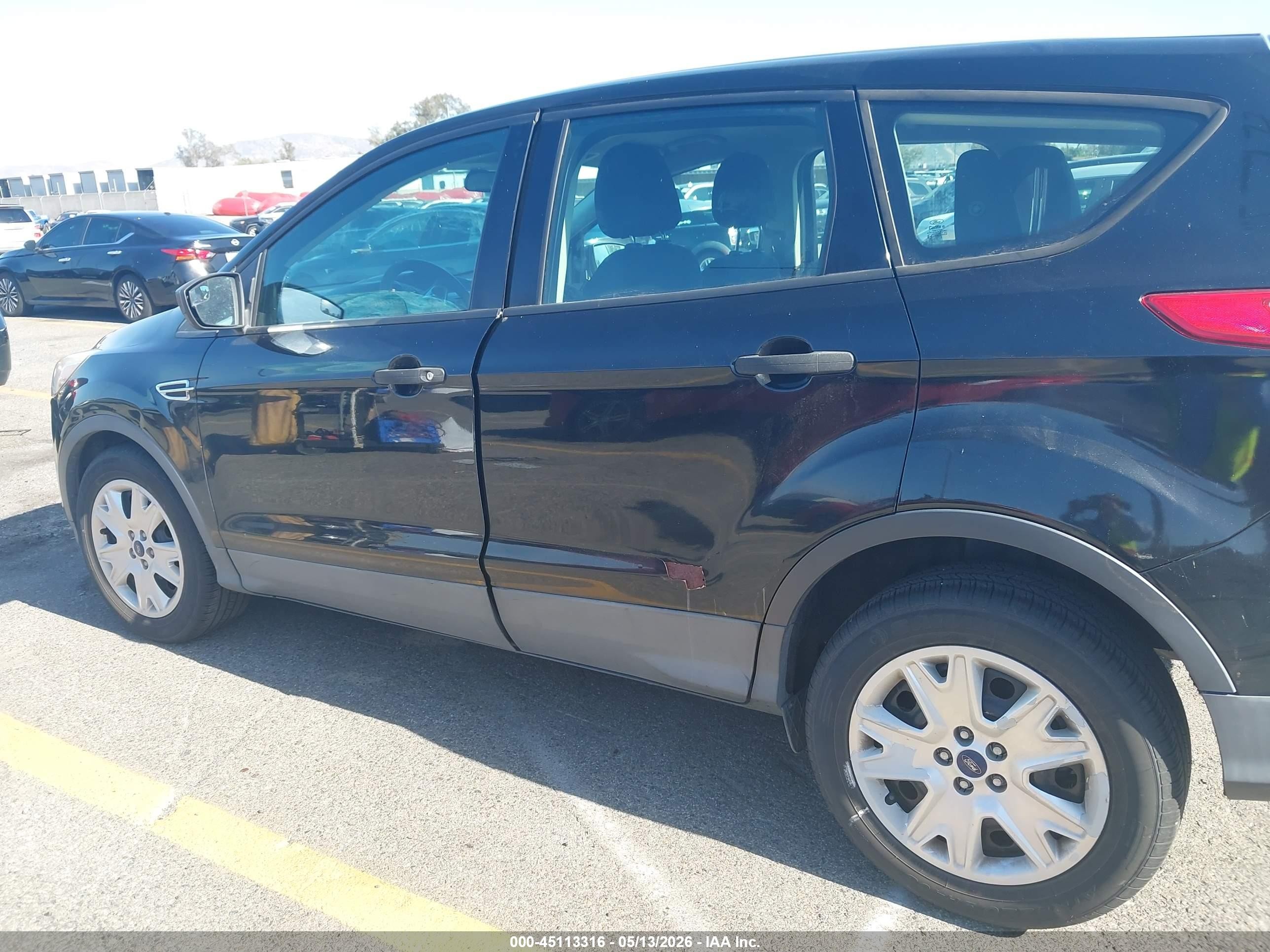 2014 Ford Escape S Black vin: 1FMCU0F74EUA05493