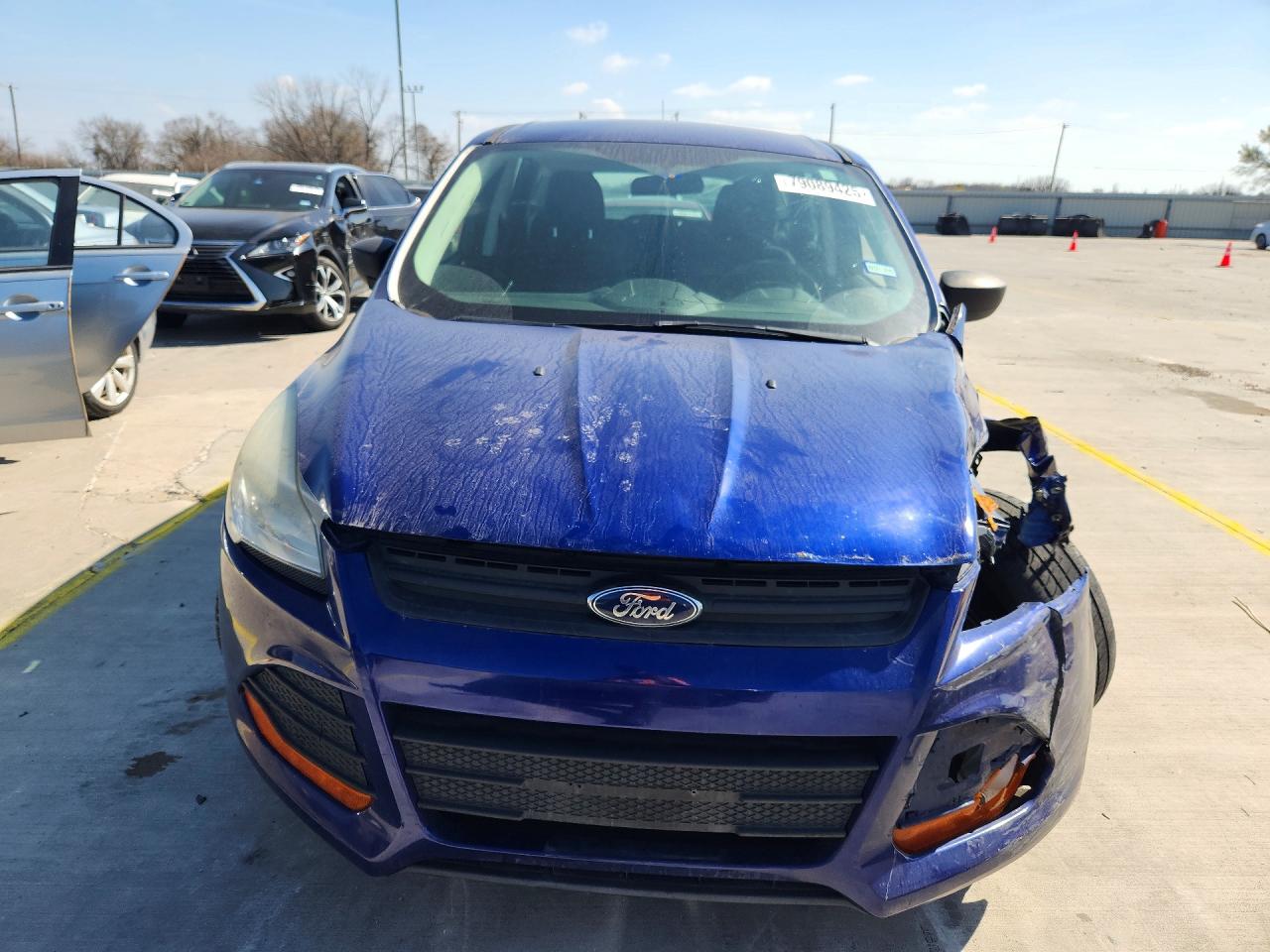 2014 Ford Escape S Blue vin: 1FMCU0F74EUA45525