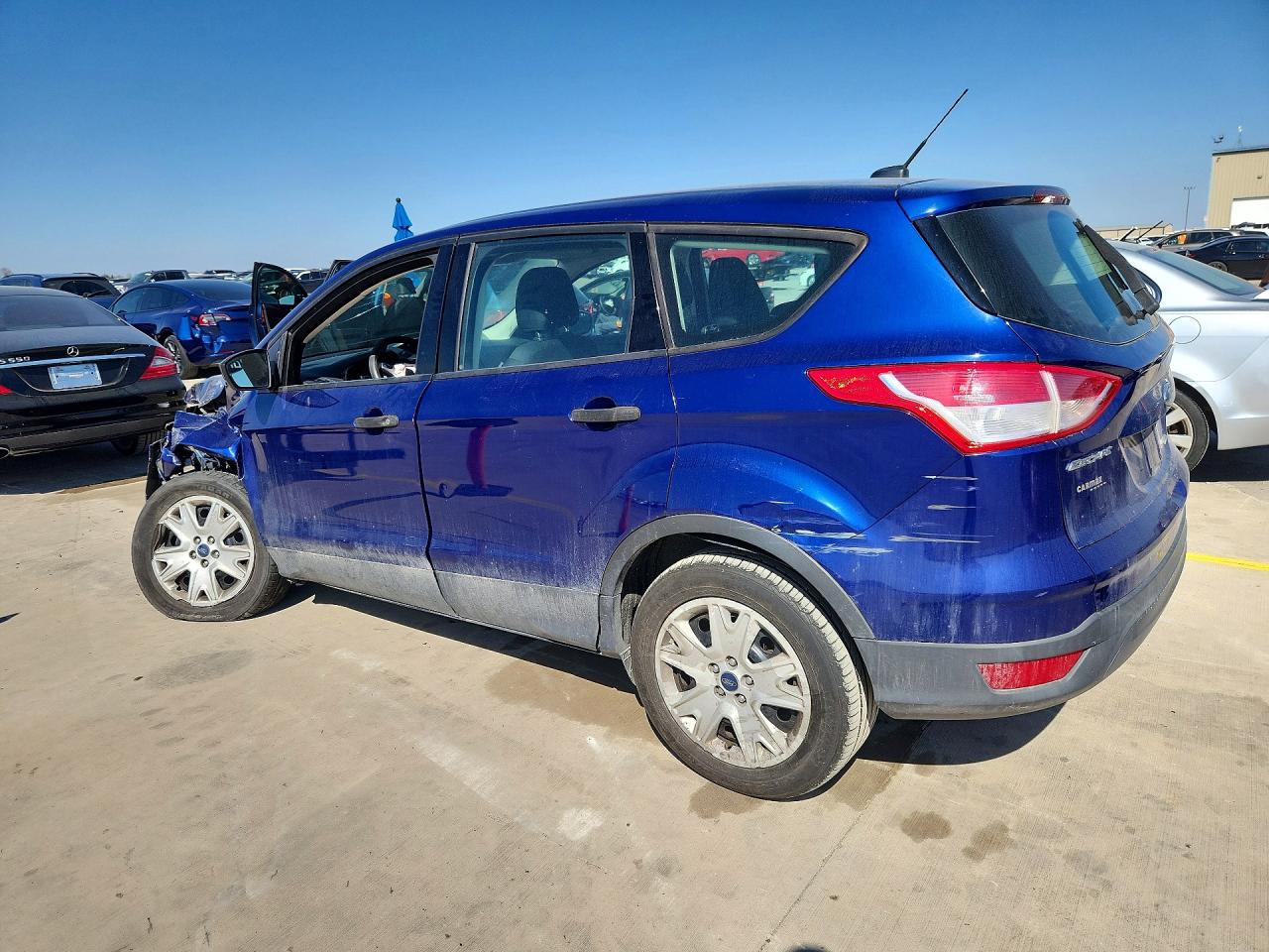 2014 Ford Escape S Blue vin: 1FMCU0F74EUA45525
