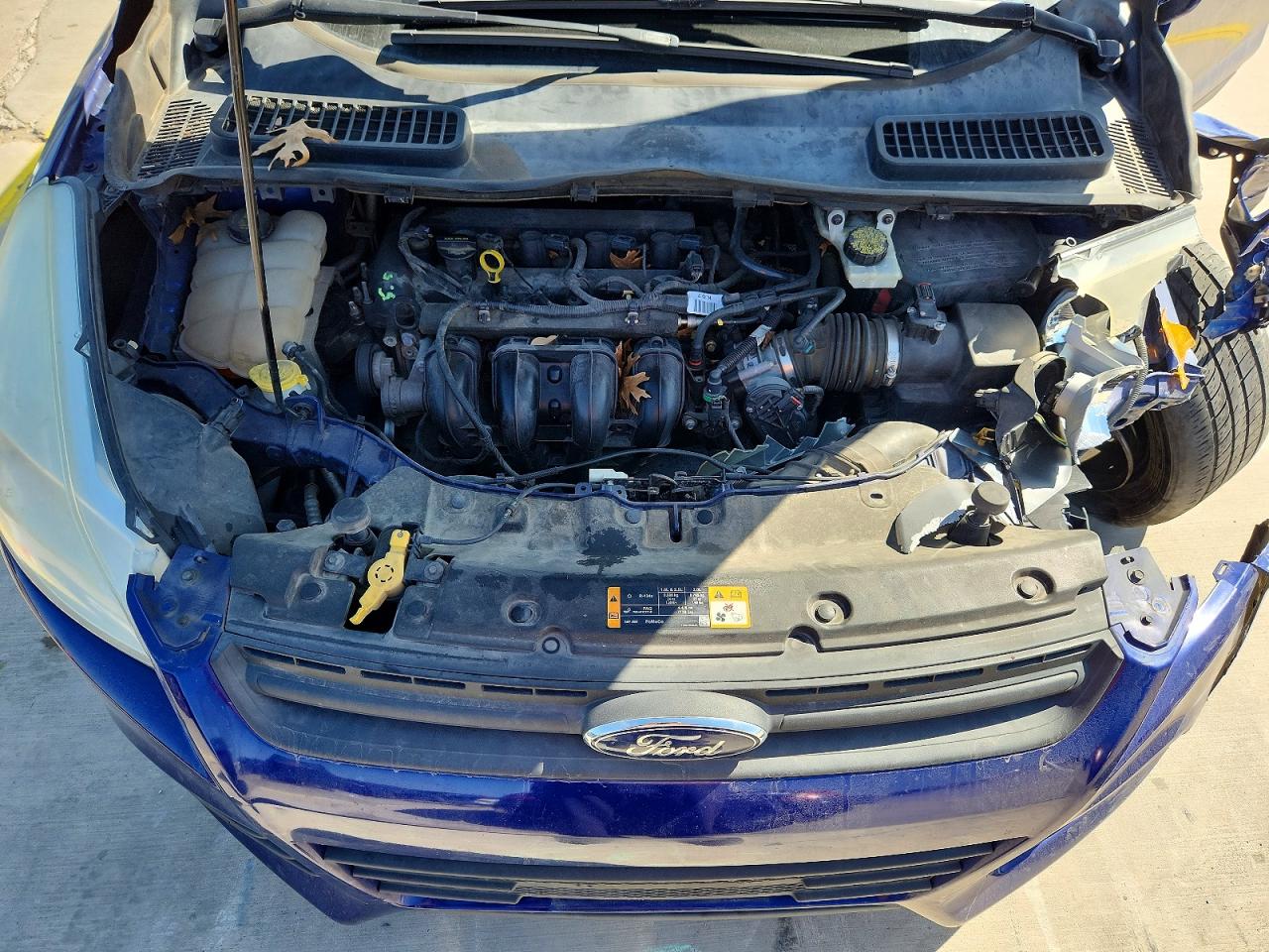 2014 Ford Escape S Blue vin: 1FMCU0F74EUA45525