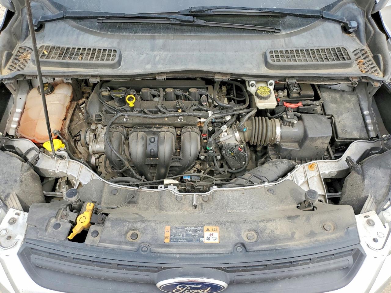 2014 Ford Escape S Серебряный vin: 1FMCU0F74EUA76113