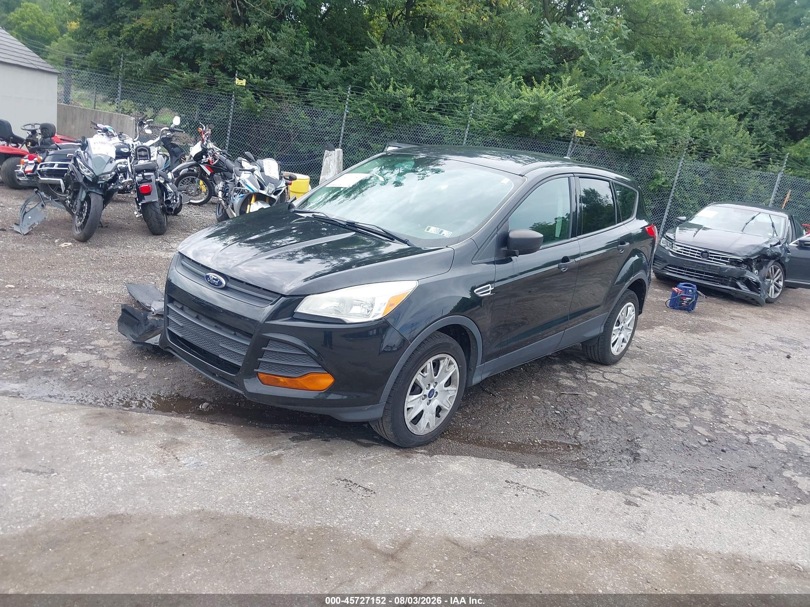 2014 Ford Escape S Black vin: 1FMCU0F74EUA82235