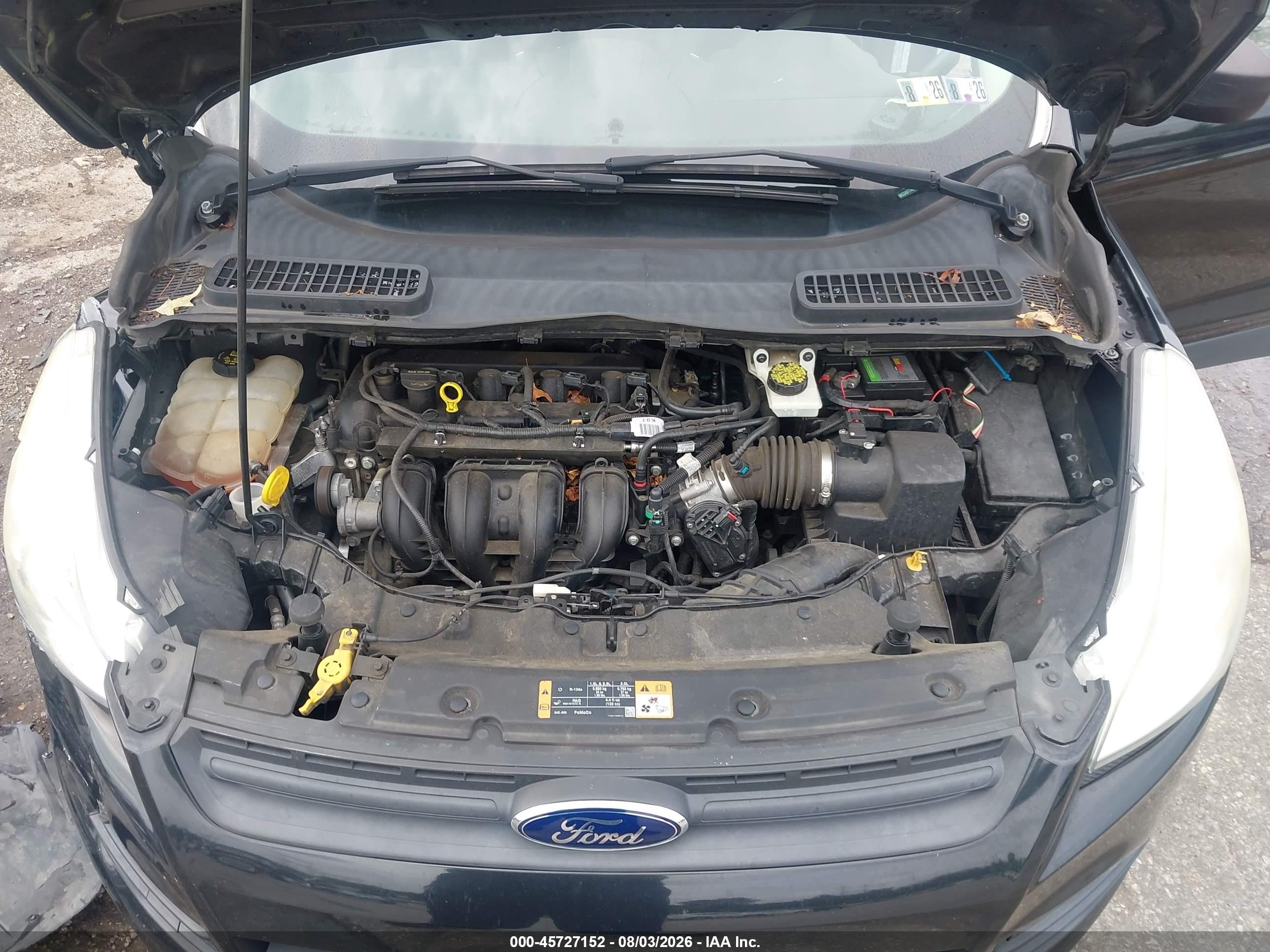 2014 Ford Escape S Black vin: 1FMCU0F74EUA82235