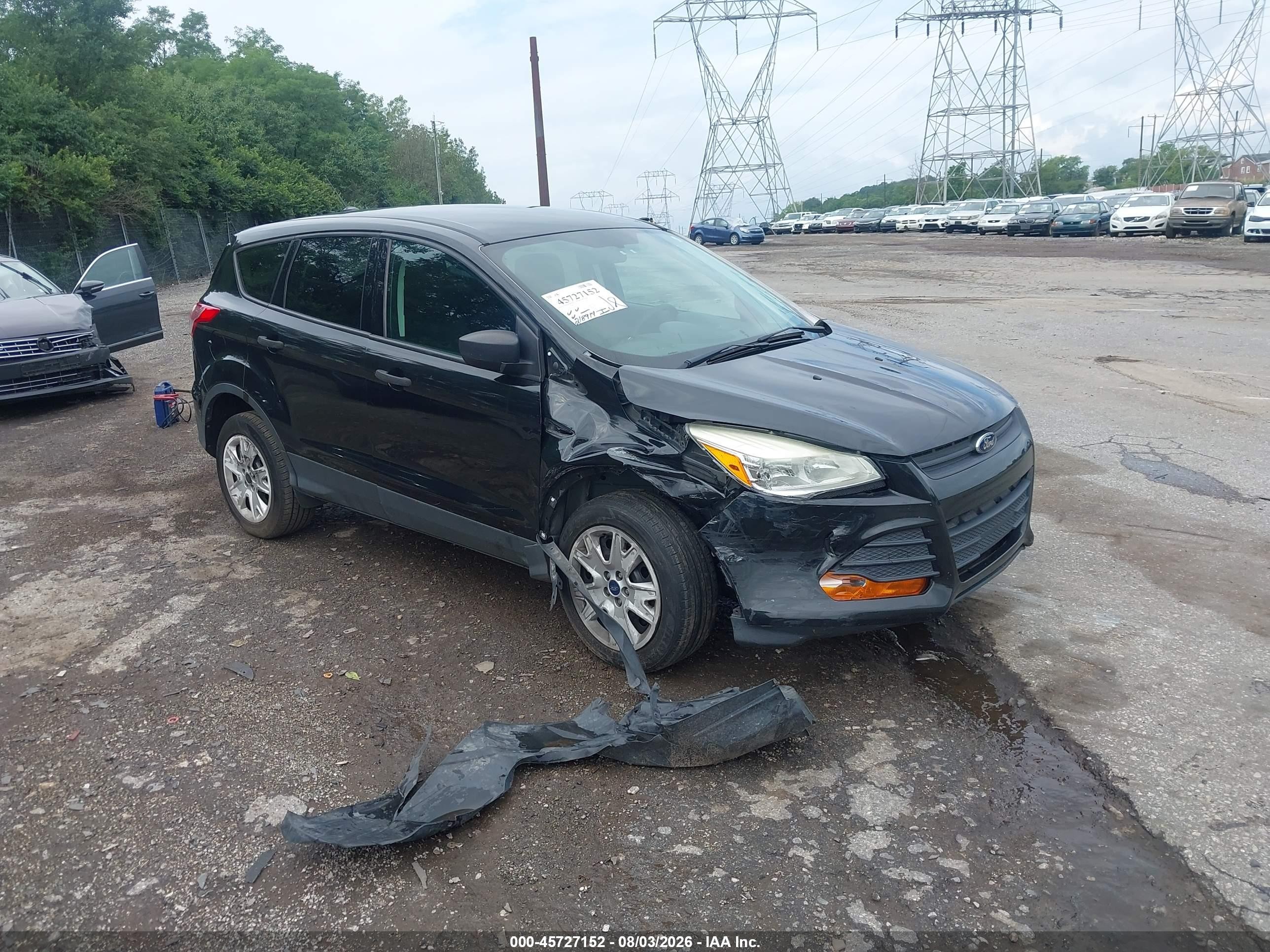 2014 Ford Escape S Black vin: 1FMCU0F74EUA82235