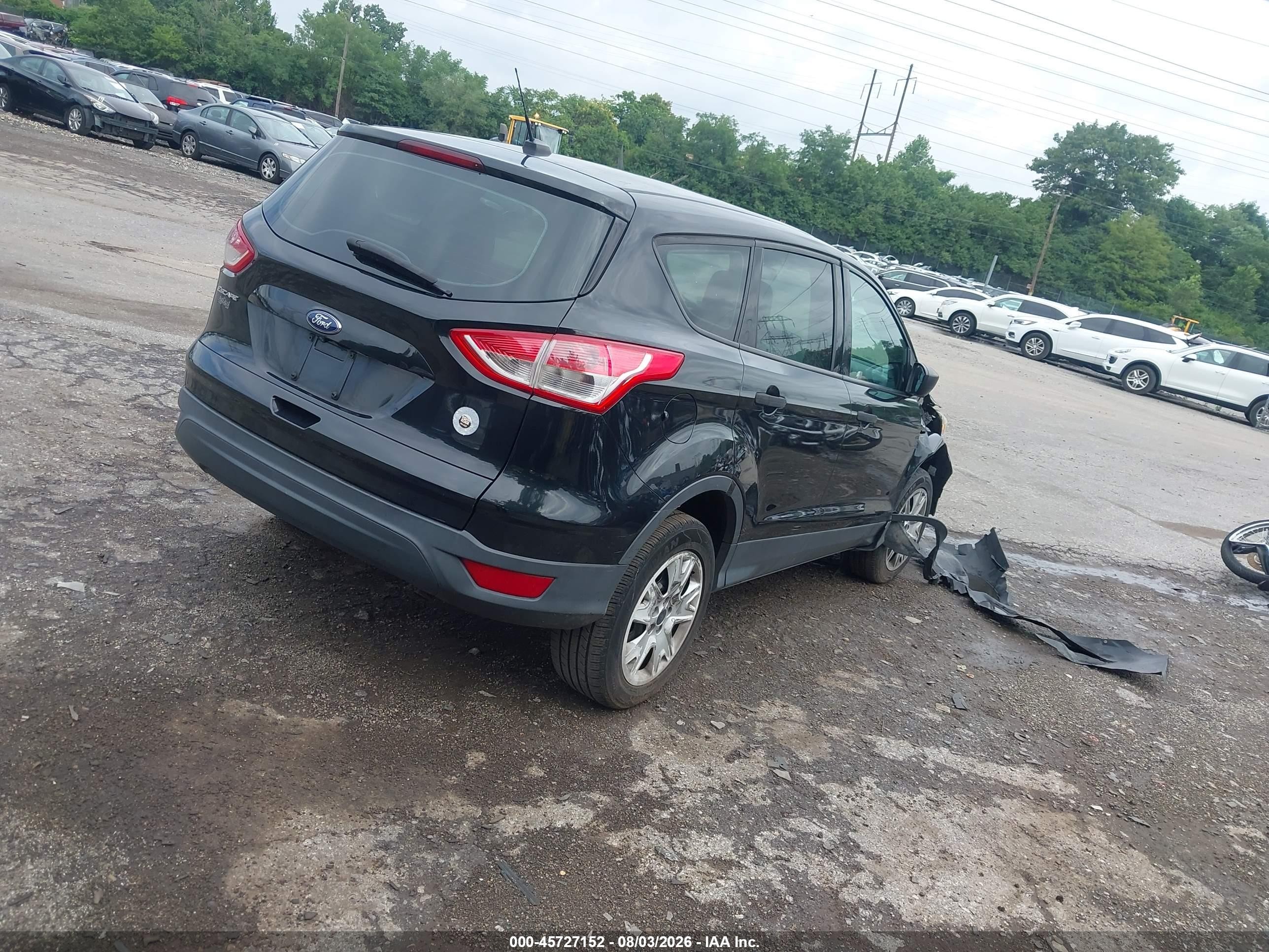 2014 Ford Escape S Black vin: 1FMCU0F74EUA82235