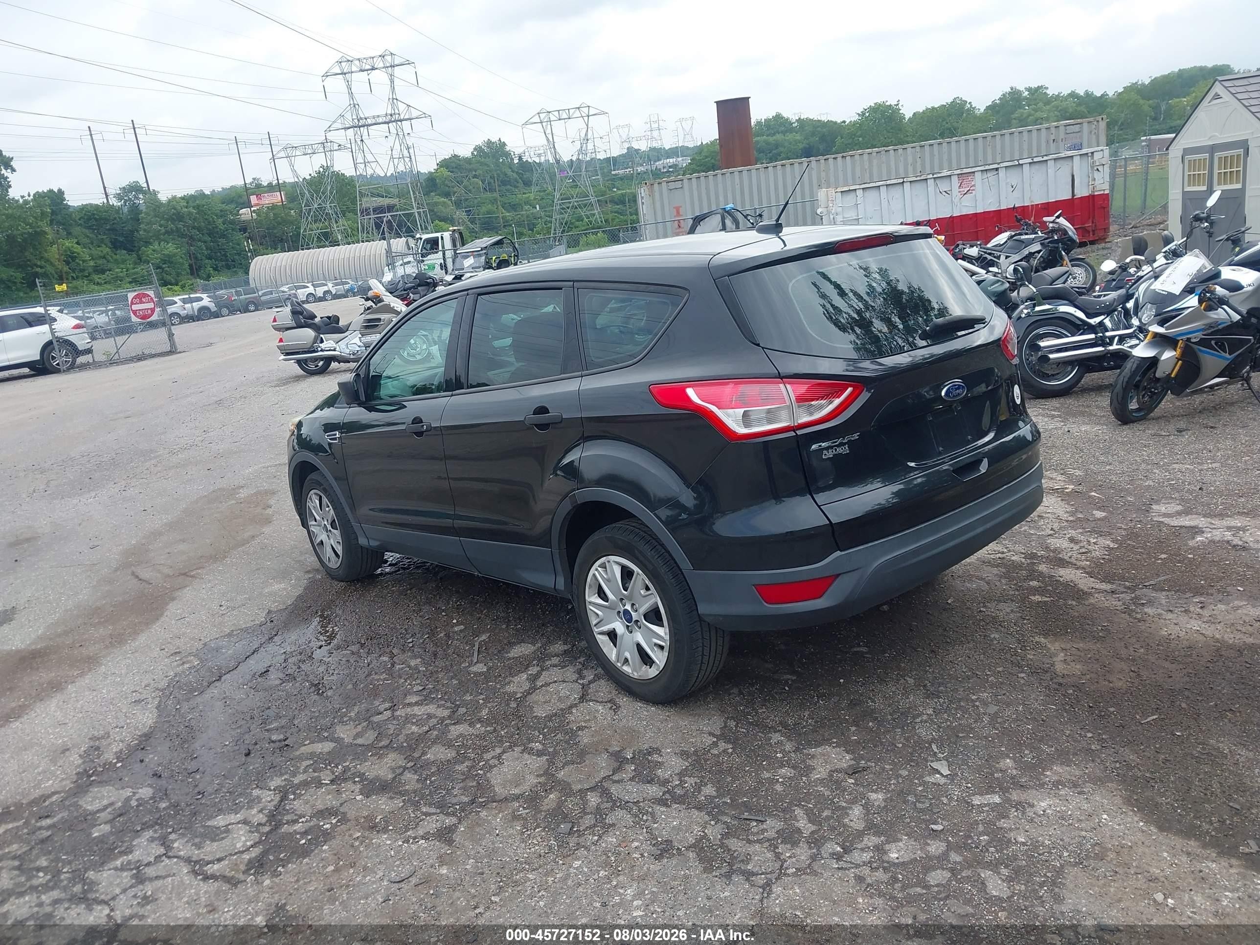 2014 Ford Escape S Black vin: 1FMCU0F74EUA82235