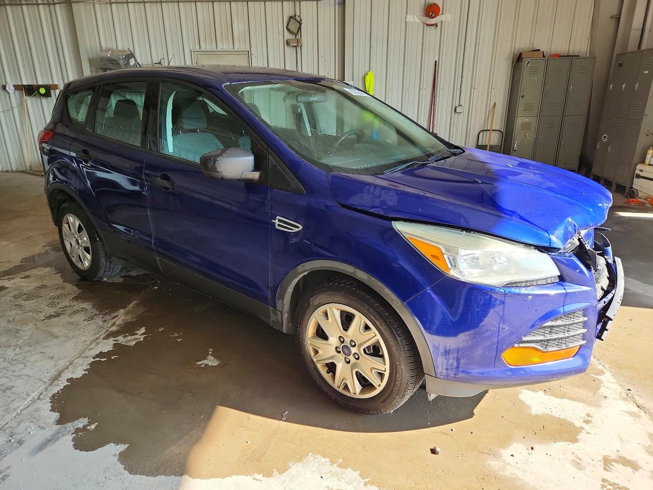 2014 Ford Escape S Blue vin: 1FMCU0F74EUB24290