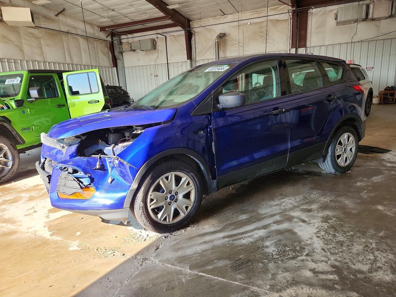 2014 Ford Escape S Blue vin: 1FMCU0F74EUB24290