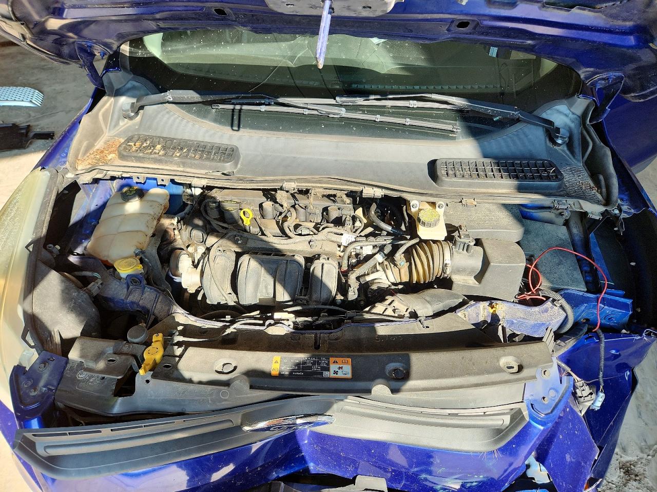 2014 Ford Escape S Blue vin: 1FMCU0F74EUB24290