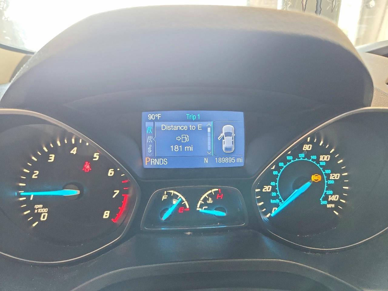 2014 Ford Escape S Blue vin: 1FMCU0F74EUB24290