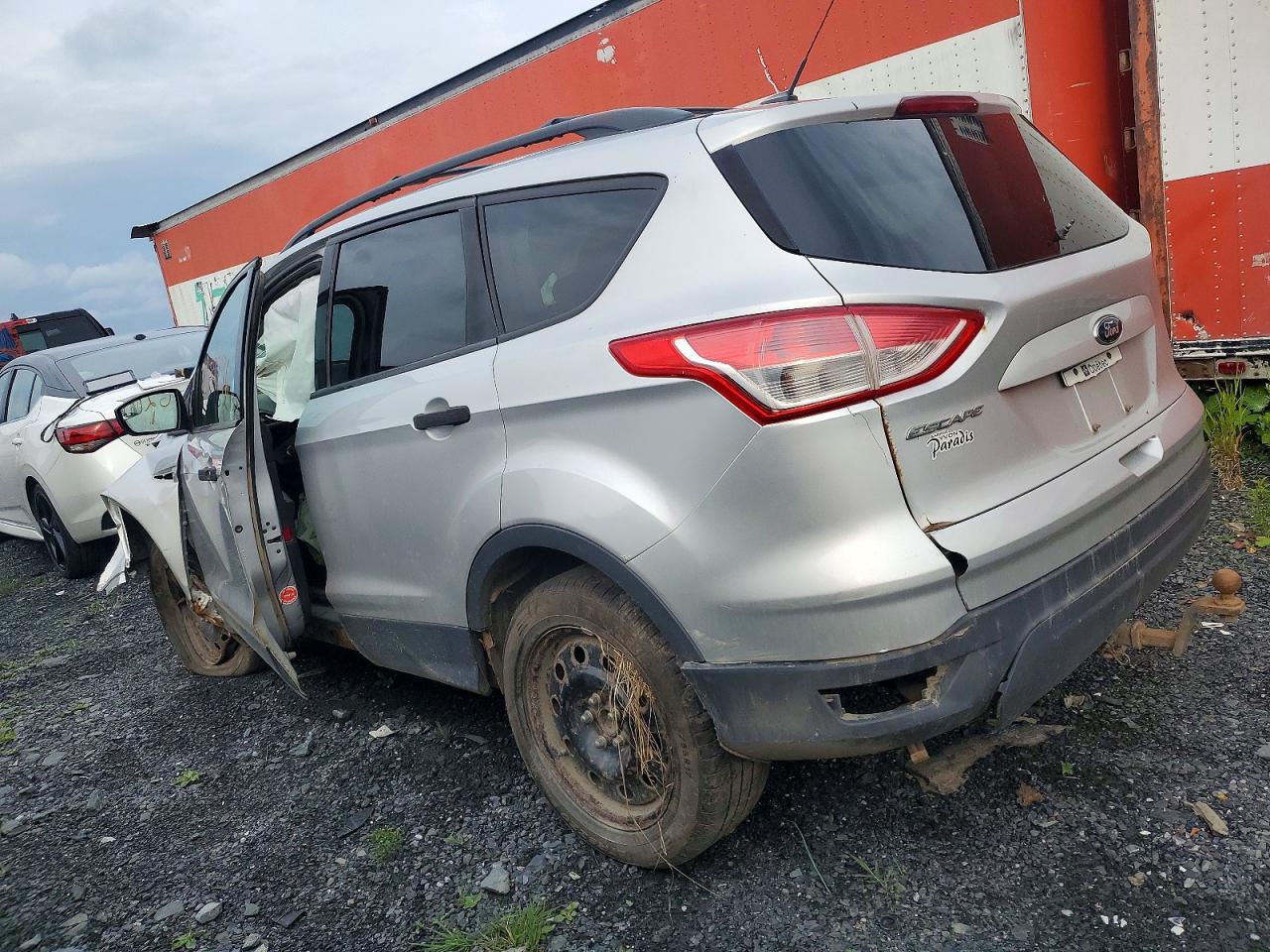 2014 Ford Escape S Silver vin: 1FMCU0F74EUB50646