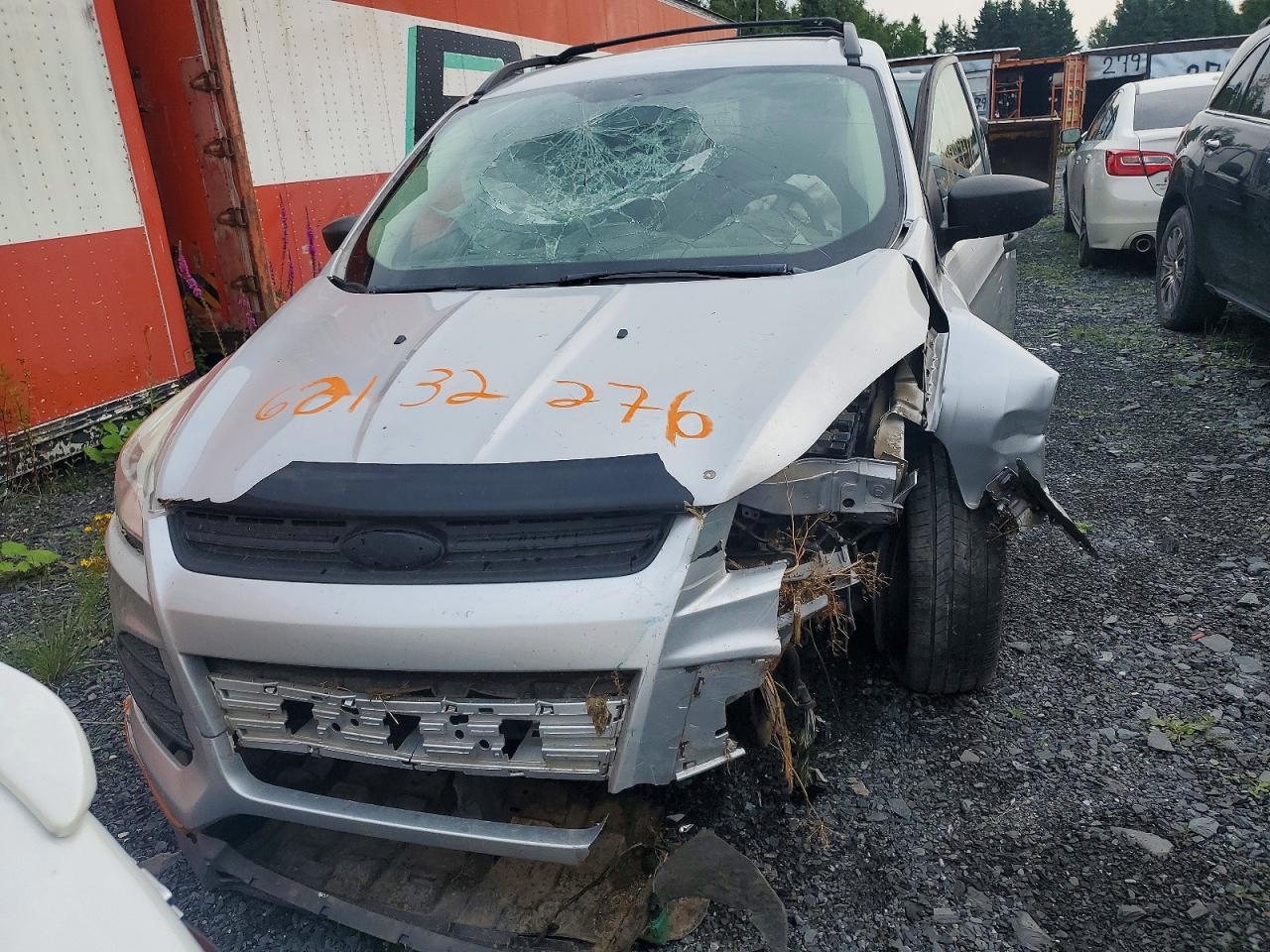 2014 Ford Escape S Silver vin: 1FMCU0F74EUB50646