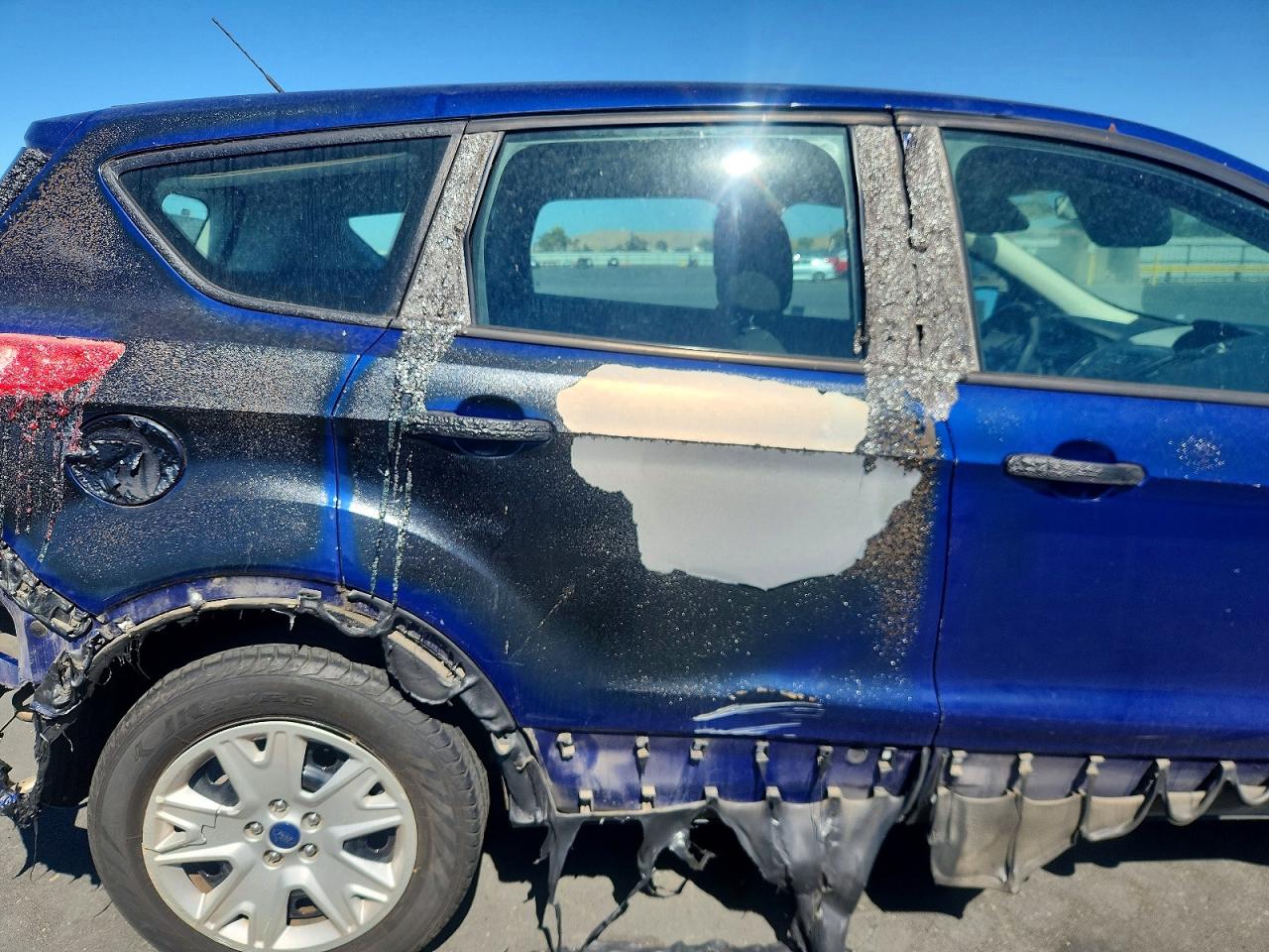 2014 Ford Escape S Blue vin: 1FMCU0F74EUB64899