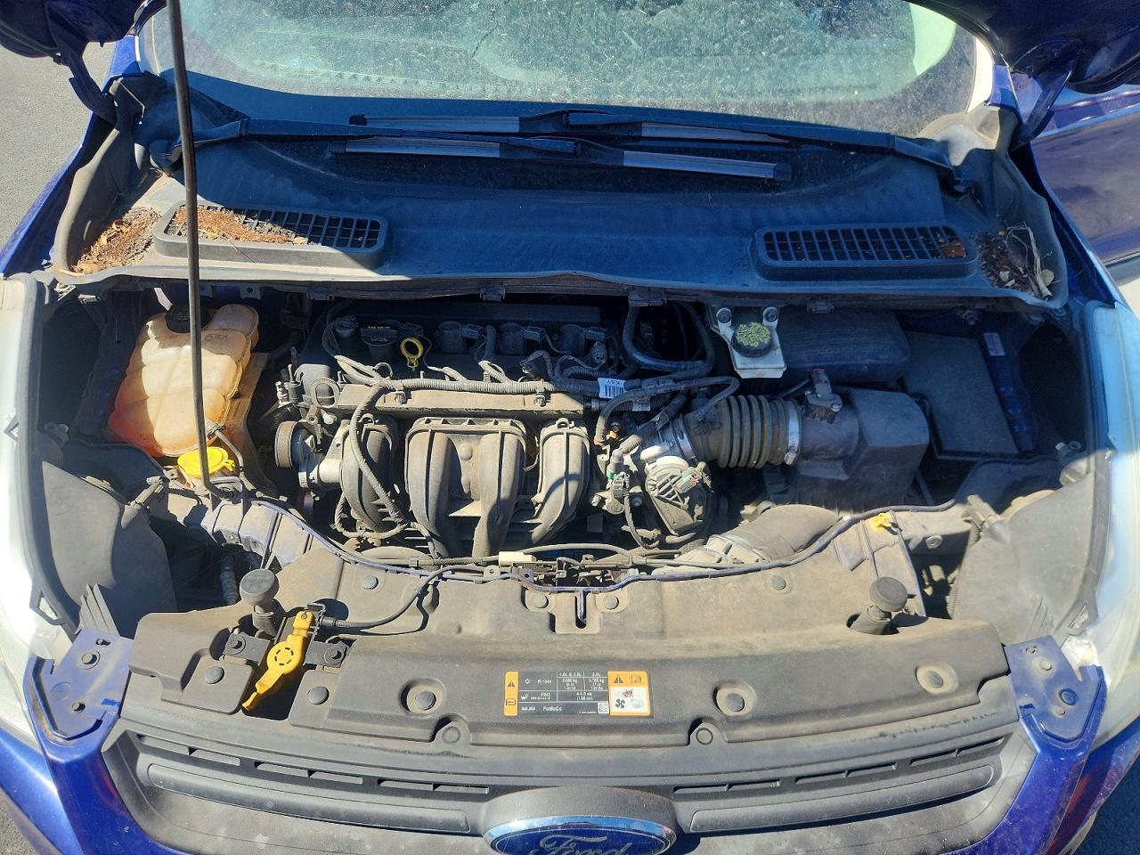 2014 Ford Escape S Blue vin: 1FMCU0F74EUB64899
