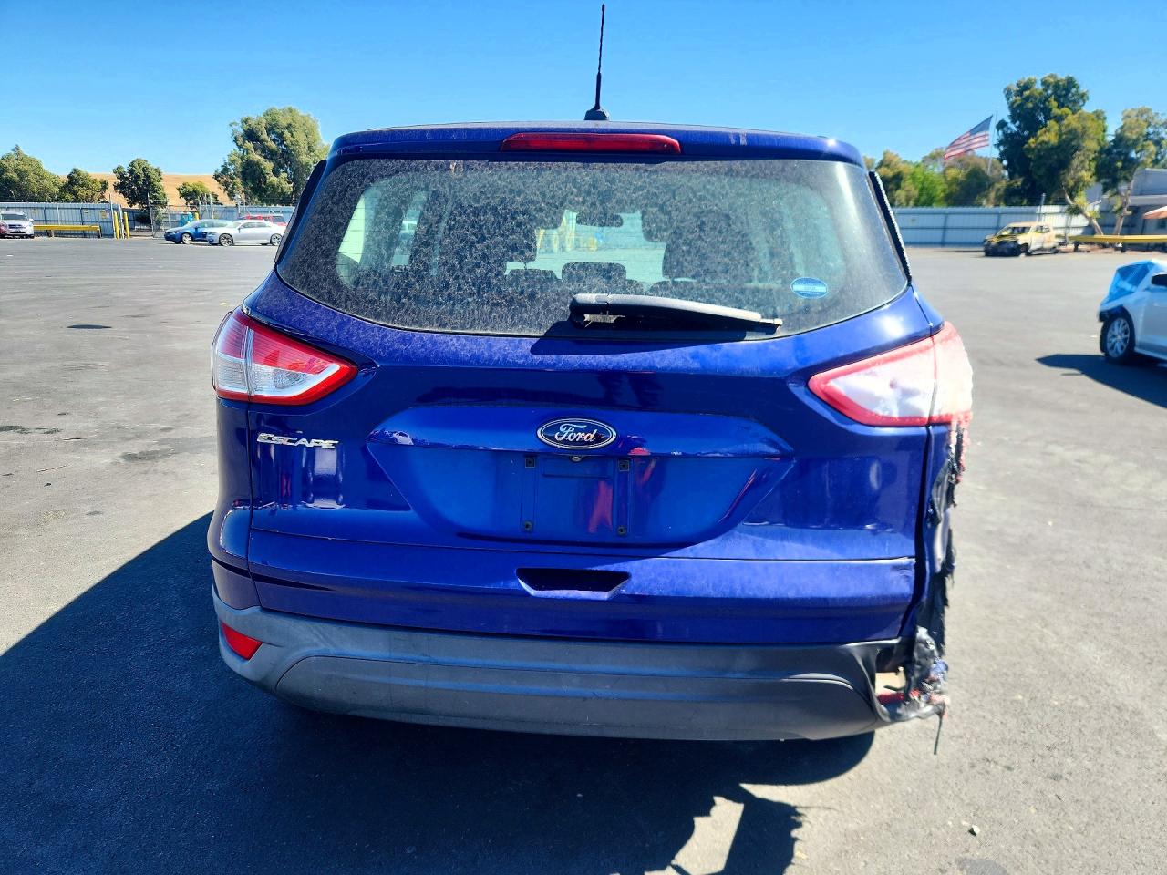 2014 Ford Escape S Blue vin: 1FMCU0F74EUB64899
