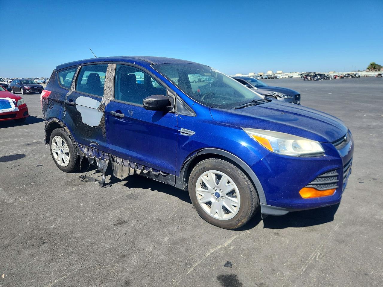 2014 Ford Escape S Blue vin: 1FMCU0F74EUB64899
