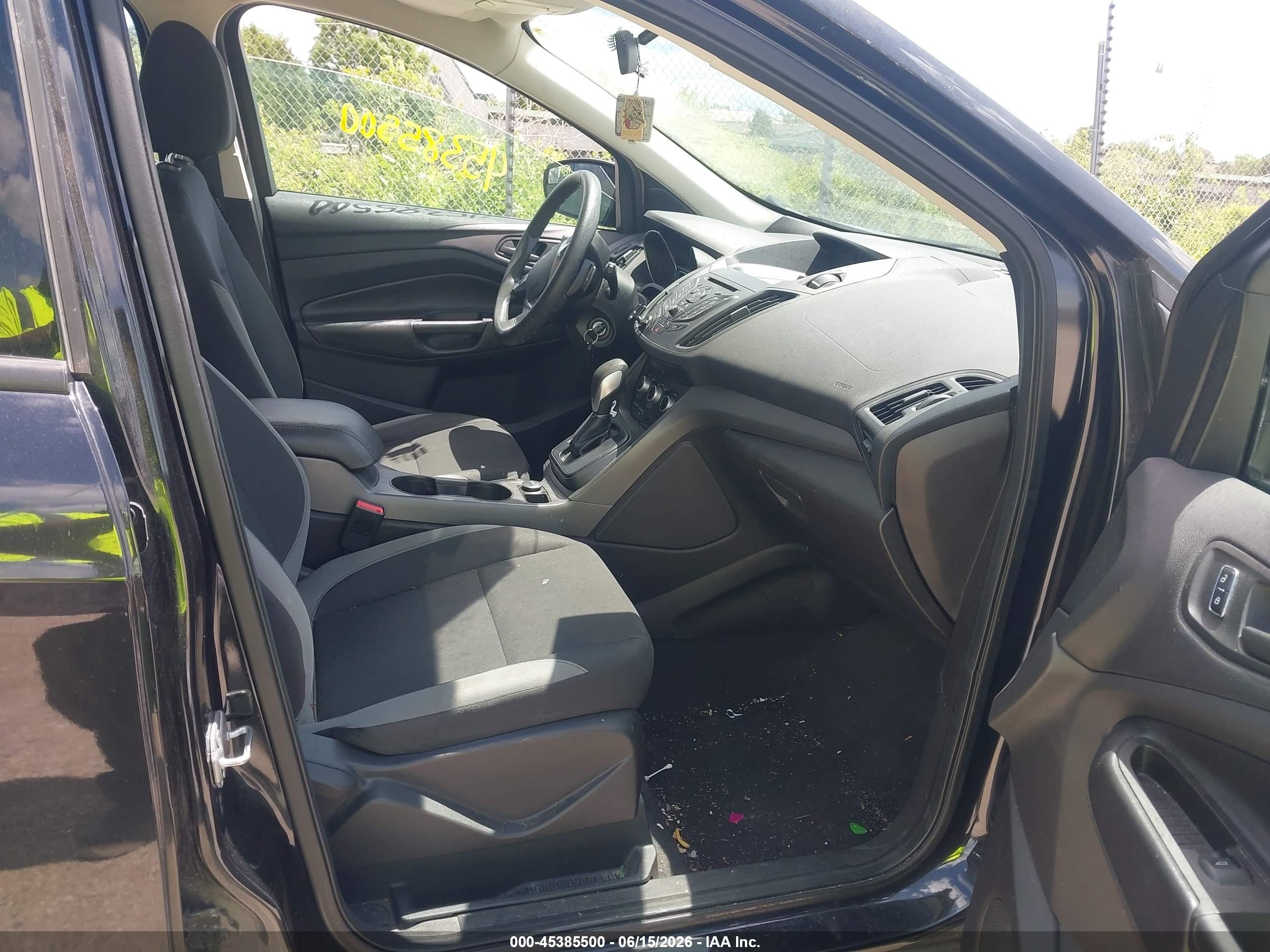 2014 Ford Escape S Black vin: 1FMCU0F74EUC17455