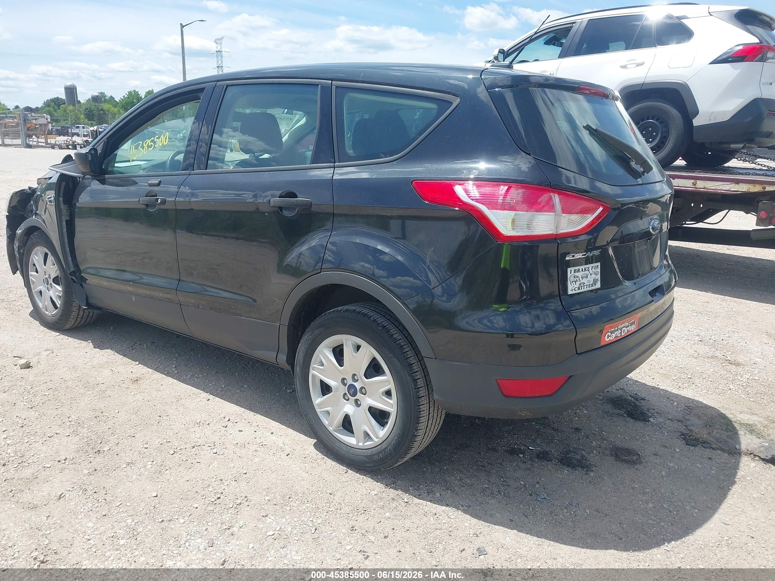 2014 Ford Escape S Black vin: 1FMCU0F74EUC17455