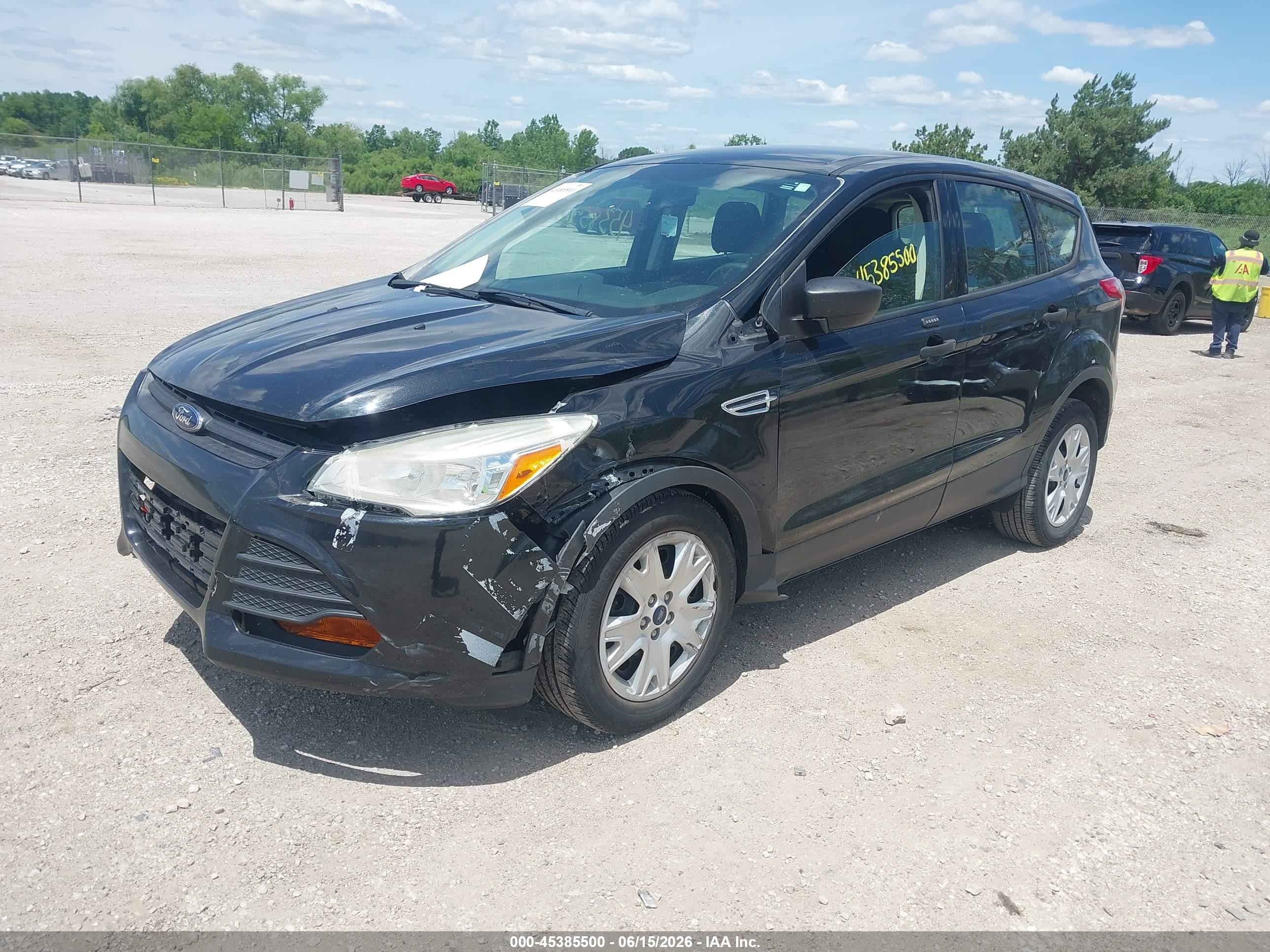 2014 Ford Escape S Black vin: 1FMCU0F74EUC17455