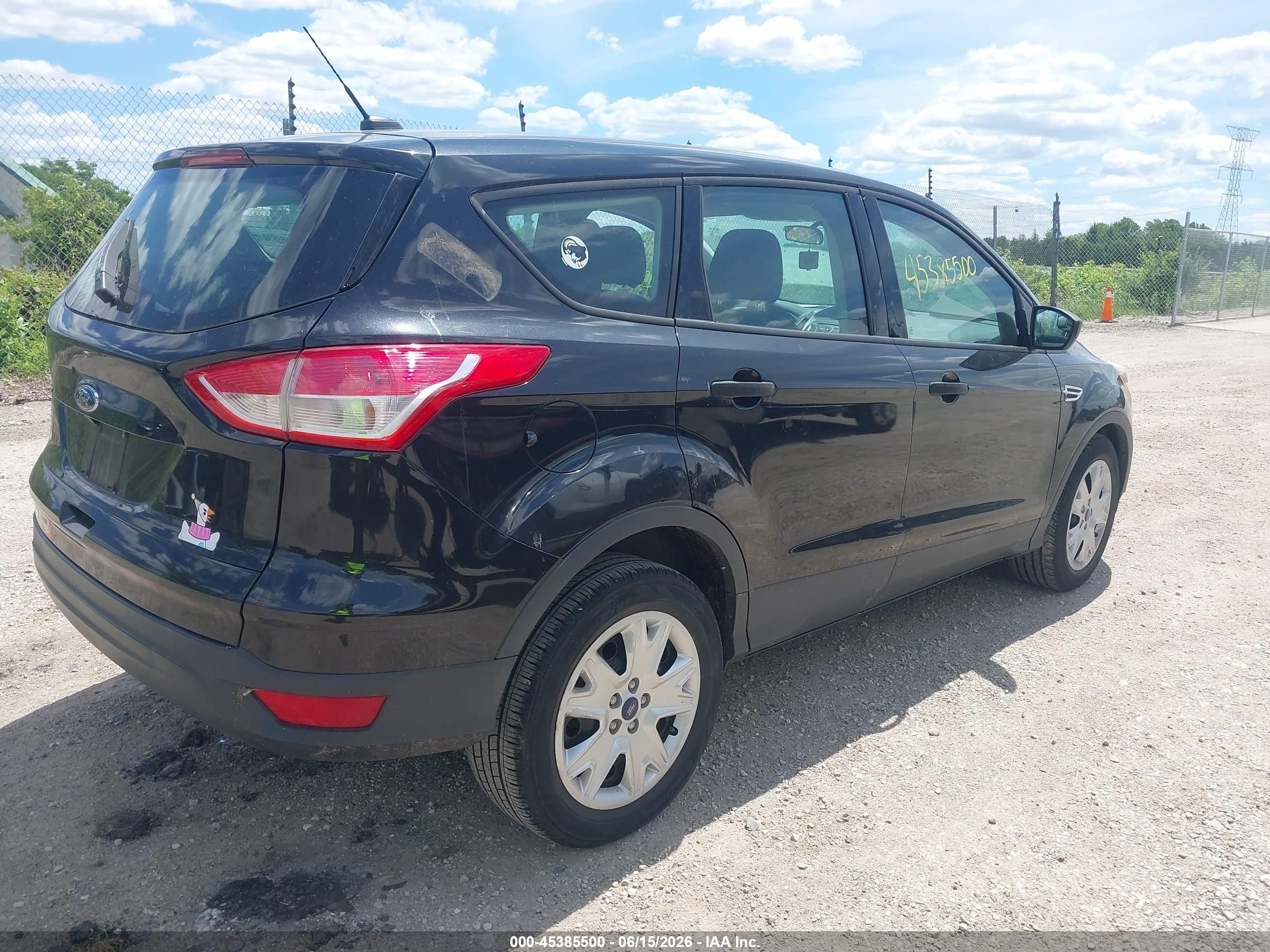 2014 Ford Escape S Black vin: 1FMCU0F74EUC17455