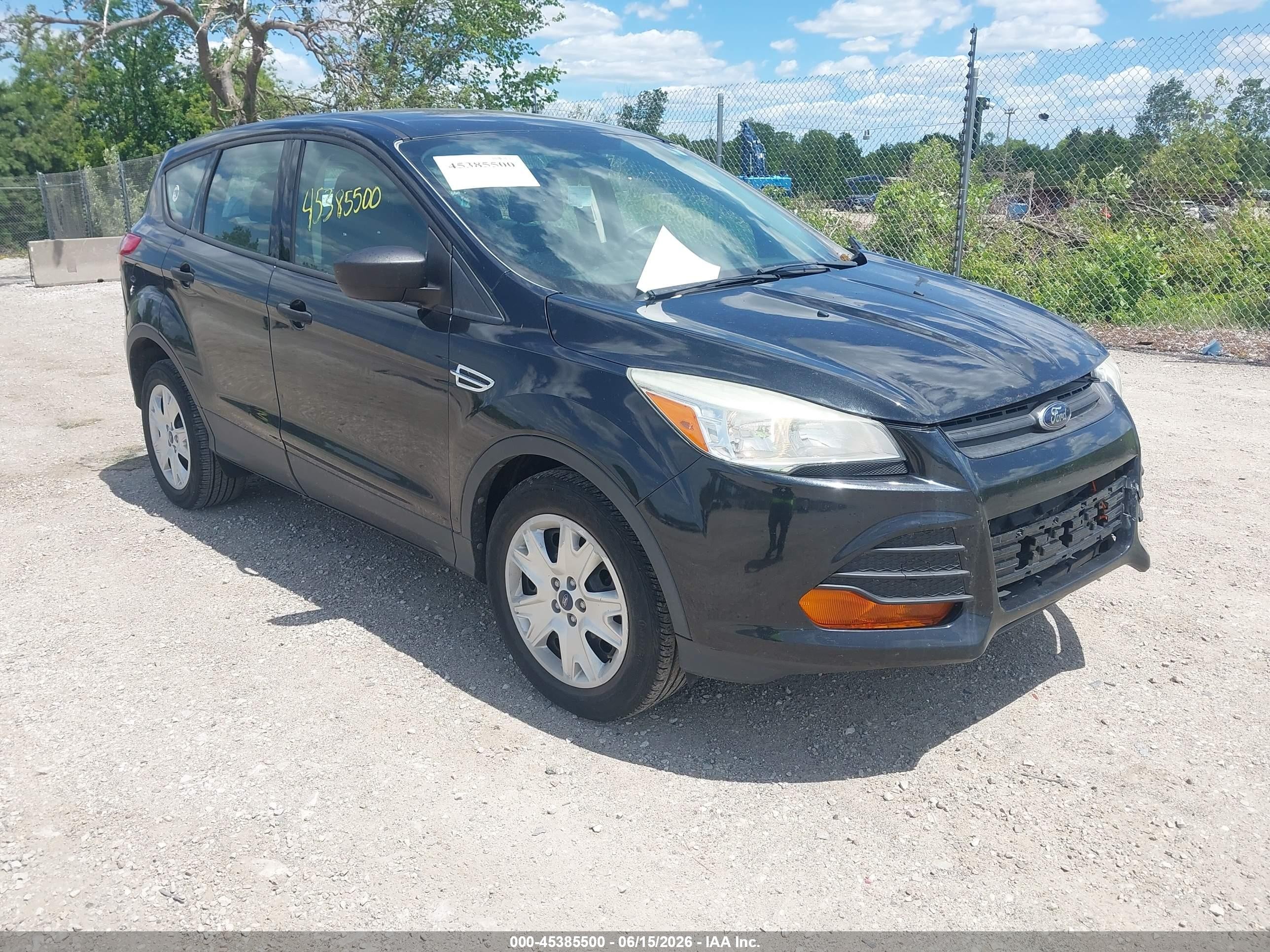 2014 Ford Escape S Black vin: 1FMCU0F74EUC17455