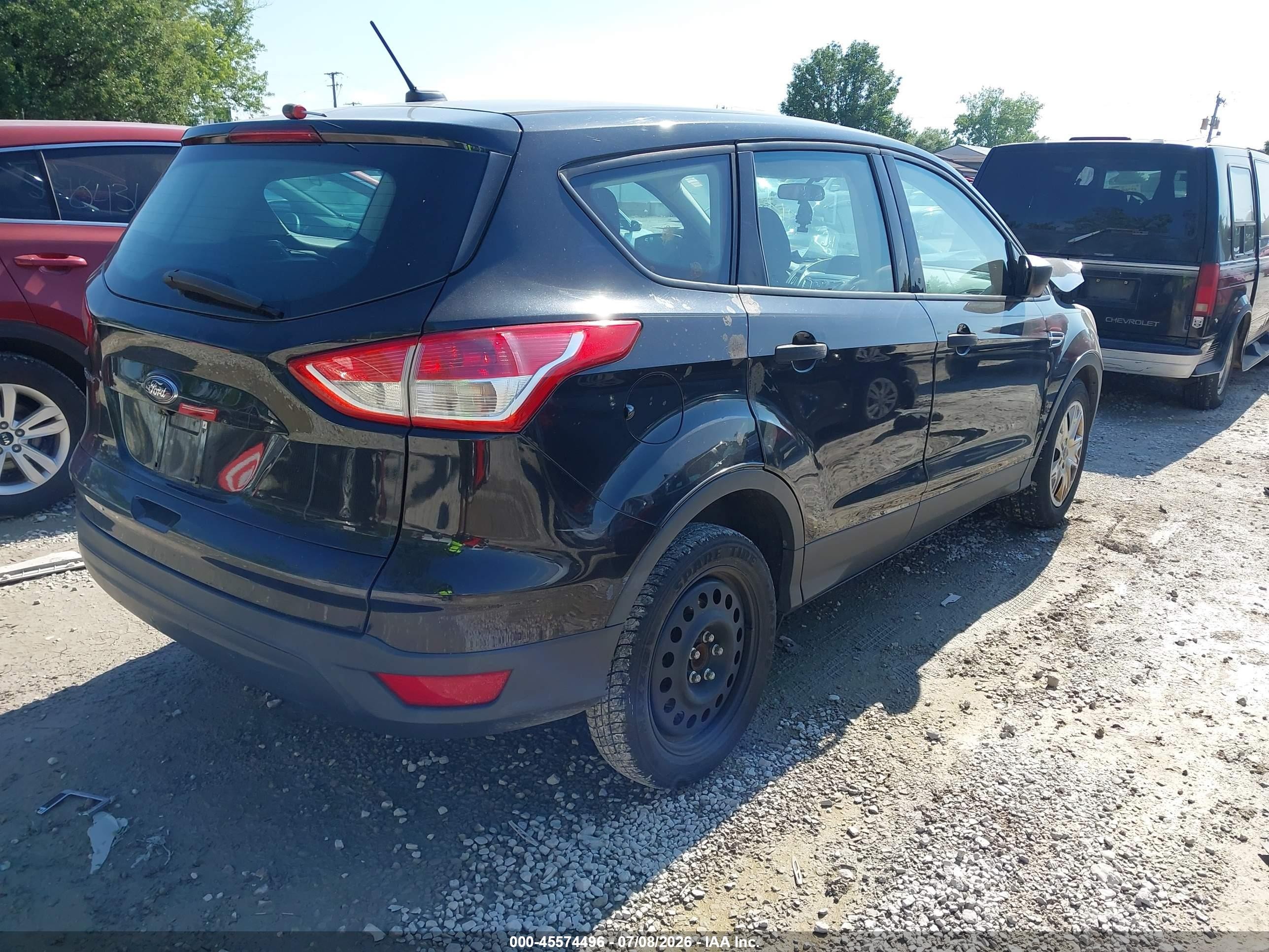 2014 Ford Escape S Black vin: 1FMCU0F74EUC28116