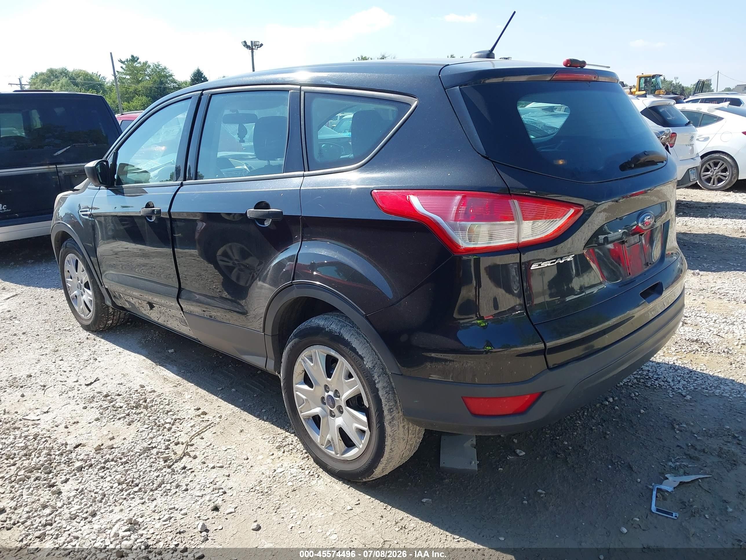 2014 Ford Escape S Black vin: 1FMCU0F74EUC28116