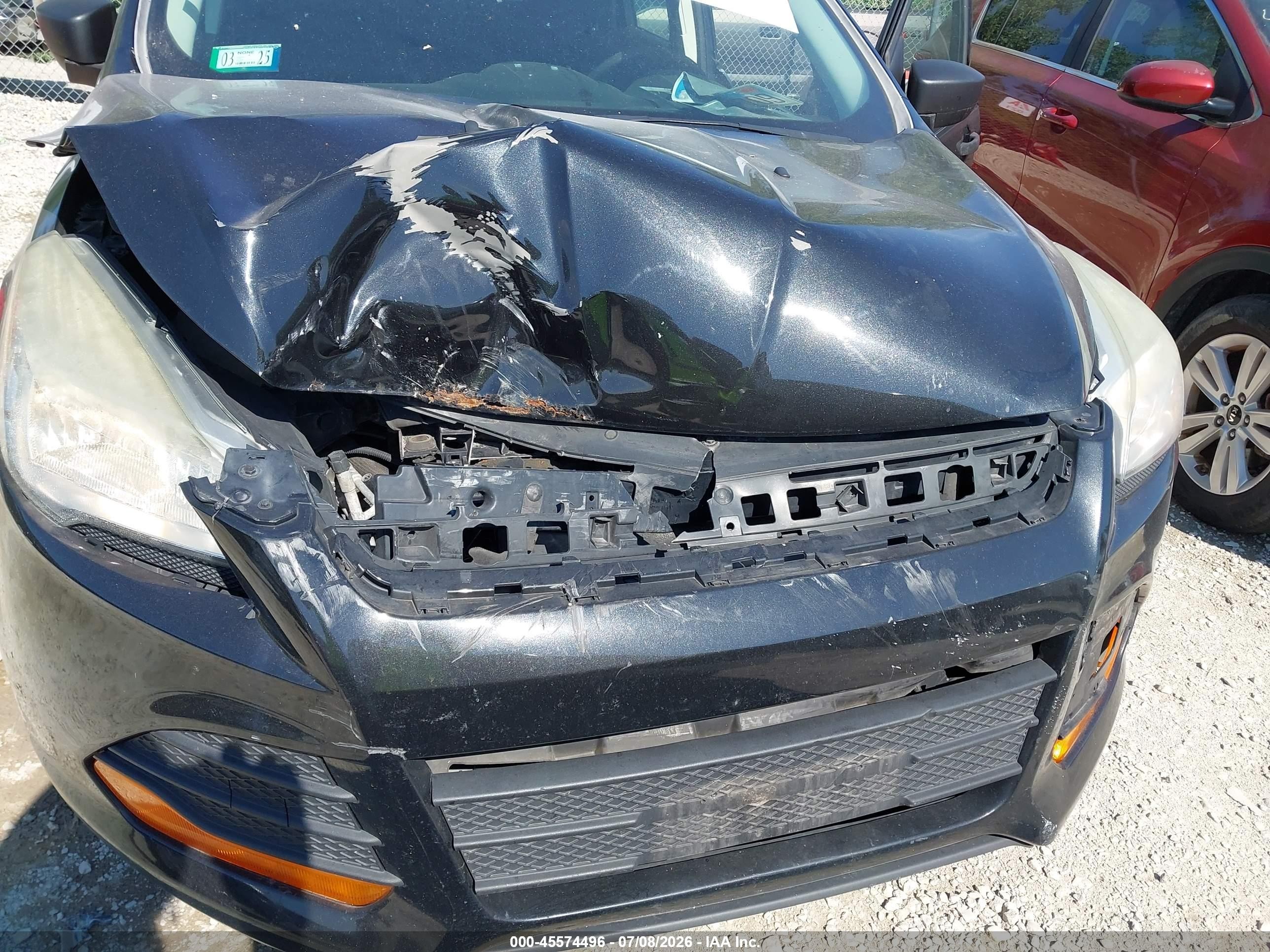 2014 Ford Escape S Black vin: 1FMCU0F74EUC28116