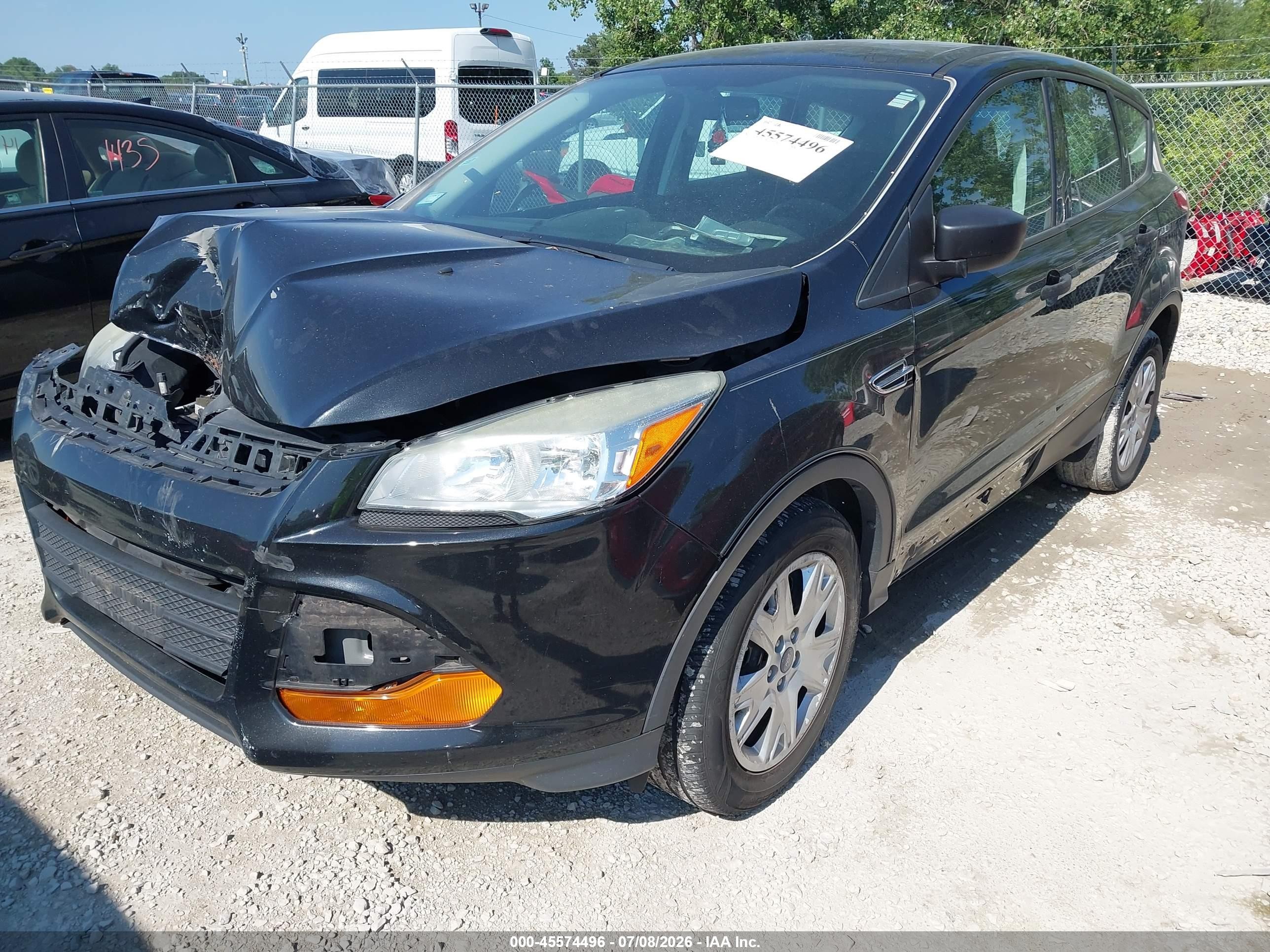 2014 Ford Escape S Black vin: 1FMCU0F74EUC28116