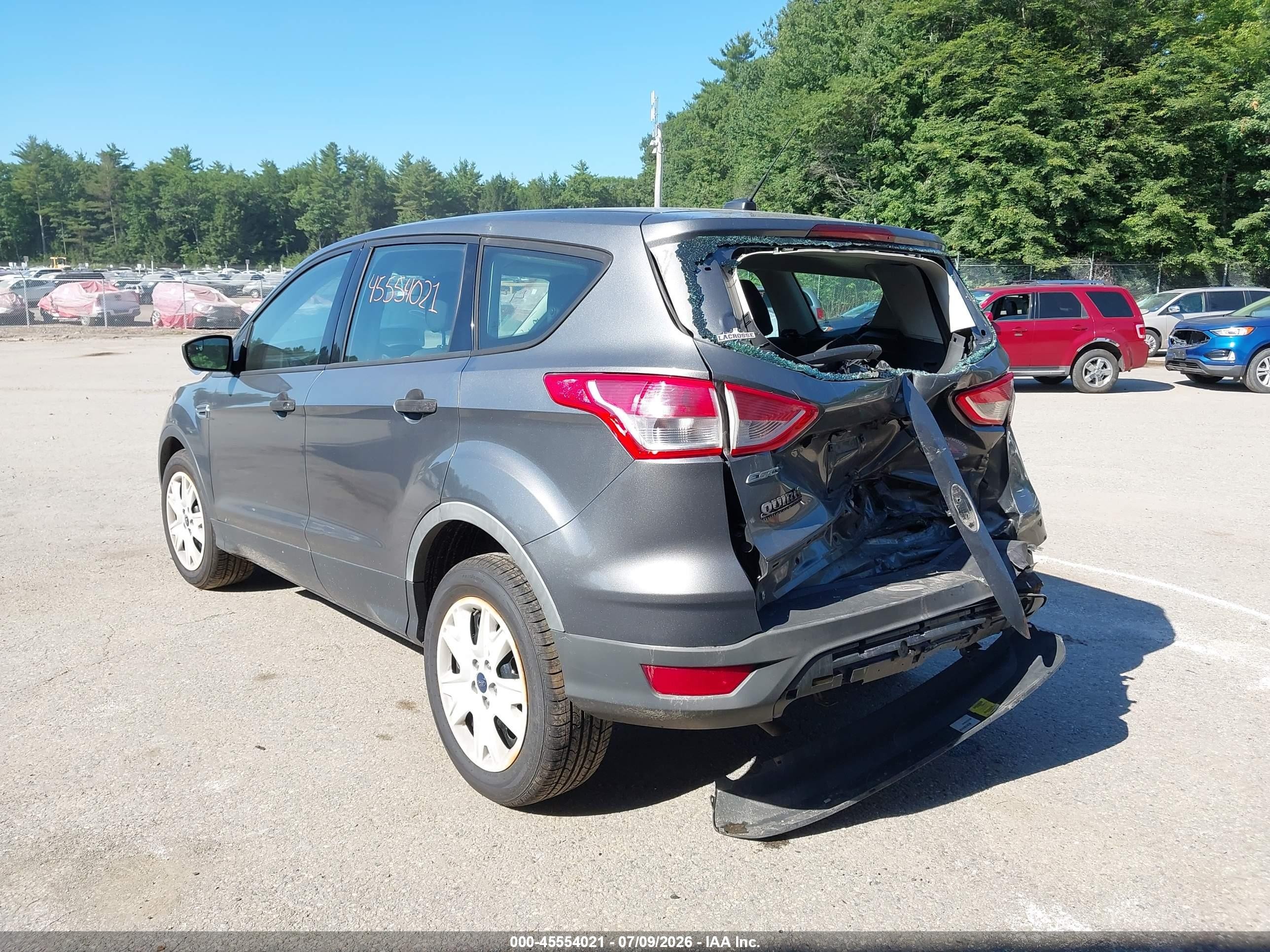 2014 Ford Escape S Gray vin: 1FMCU0F74EUC40685